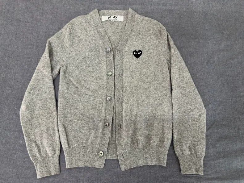 Comme des Garcons Comme des Garcons Black heart wool cardigan Size S / US 4 / IT 40 - 1 Thumbnail