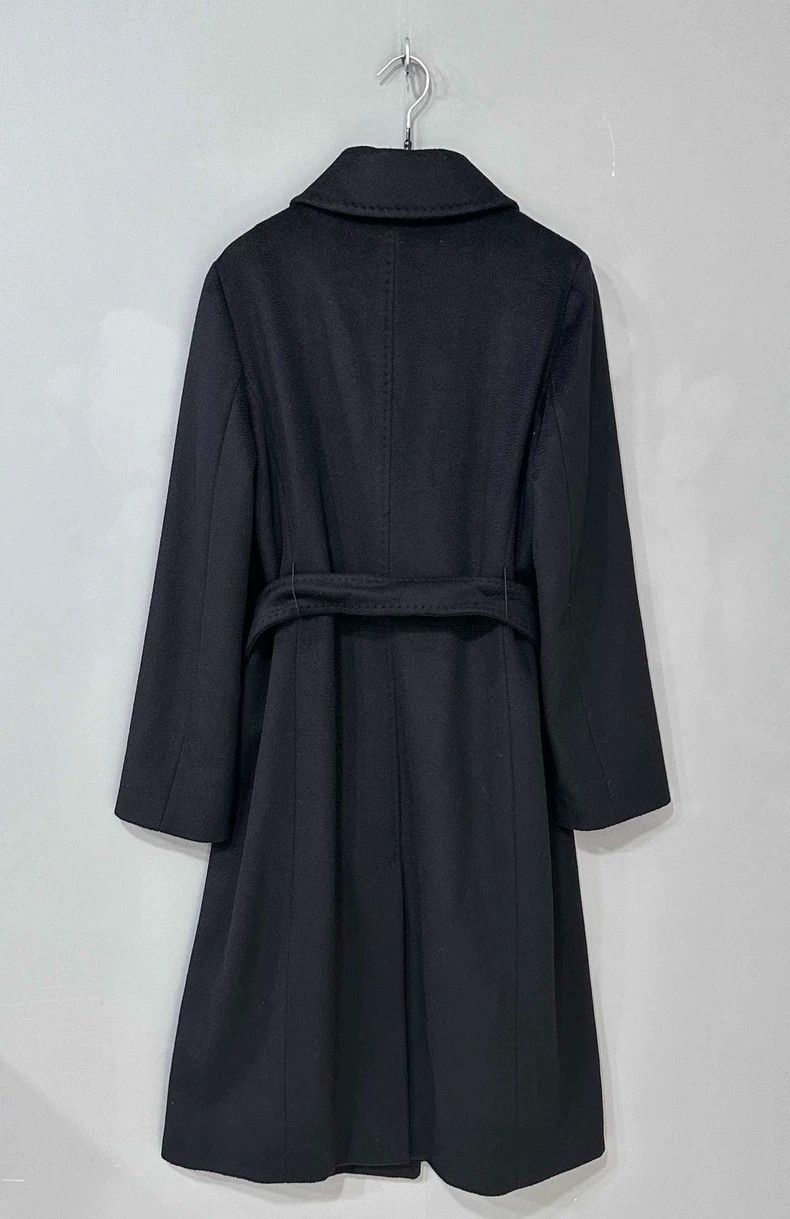 Max Mara Max Mara Black Long Wool Coat Size M / US 6-8 / IT 42-44 - 3 Thumbnail