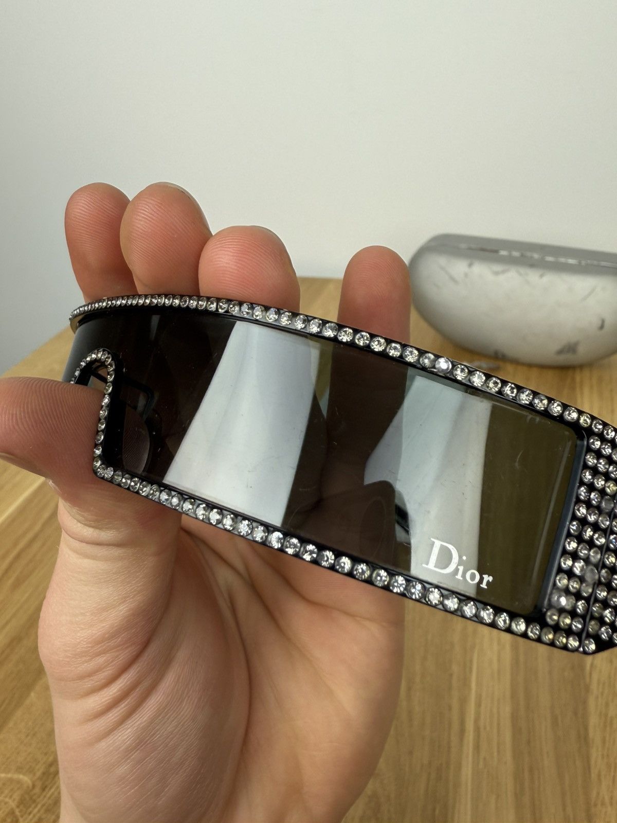 Dior × John Galliano × Vintage Swarovski Crystal PUNK SUNGLASSES Spring 2003 Size ONE SIZE - 11 Thumbnail