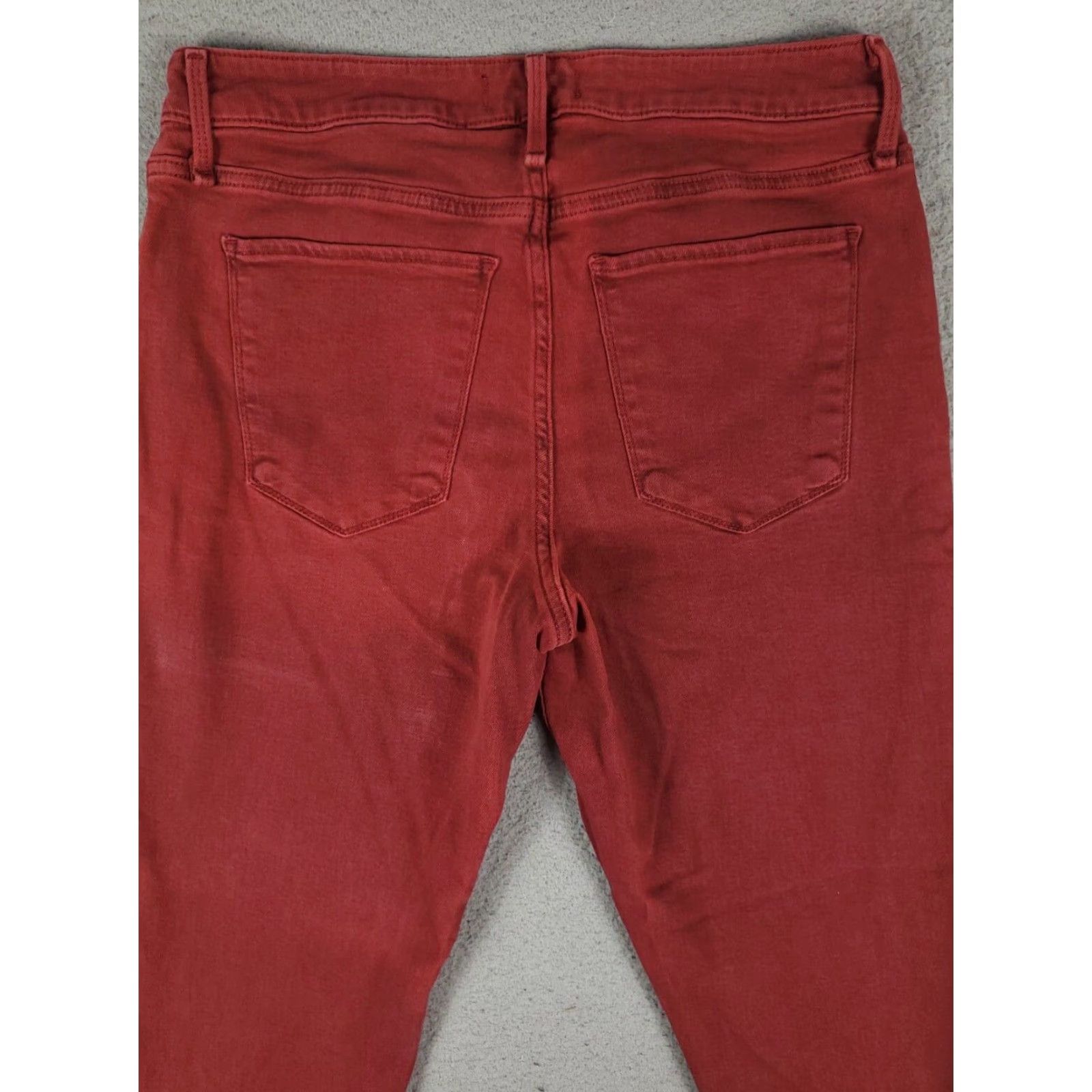 Abercrombie & Fitch Abercrombie & Fitch Jeans Mens Size 31x26 Red Straight Leg Cotton Denim Pants Mens Size US 31 - 7 Thumbnail