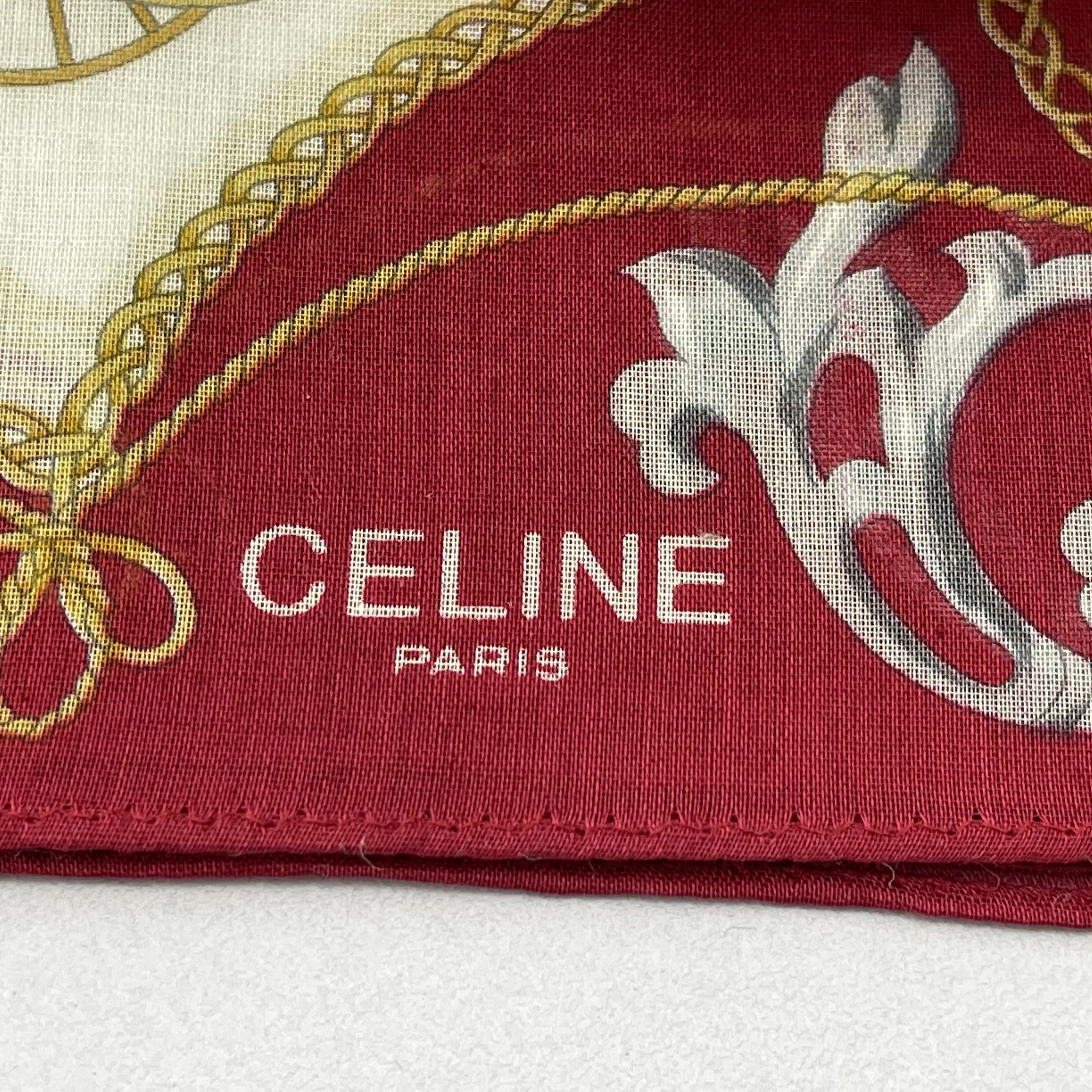Celine × Vintage Celine Handkerchief/Neckerchief/Bandana-KD3257 Size ONE SIZE - 4 Thumbnail