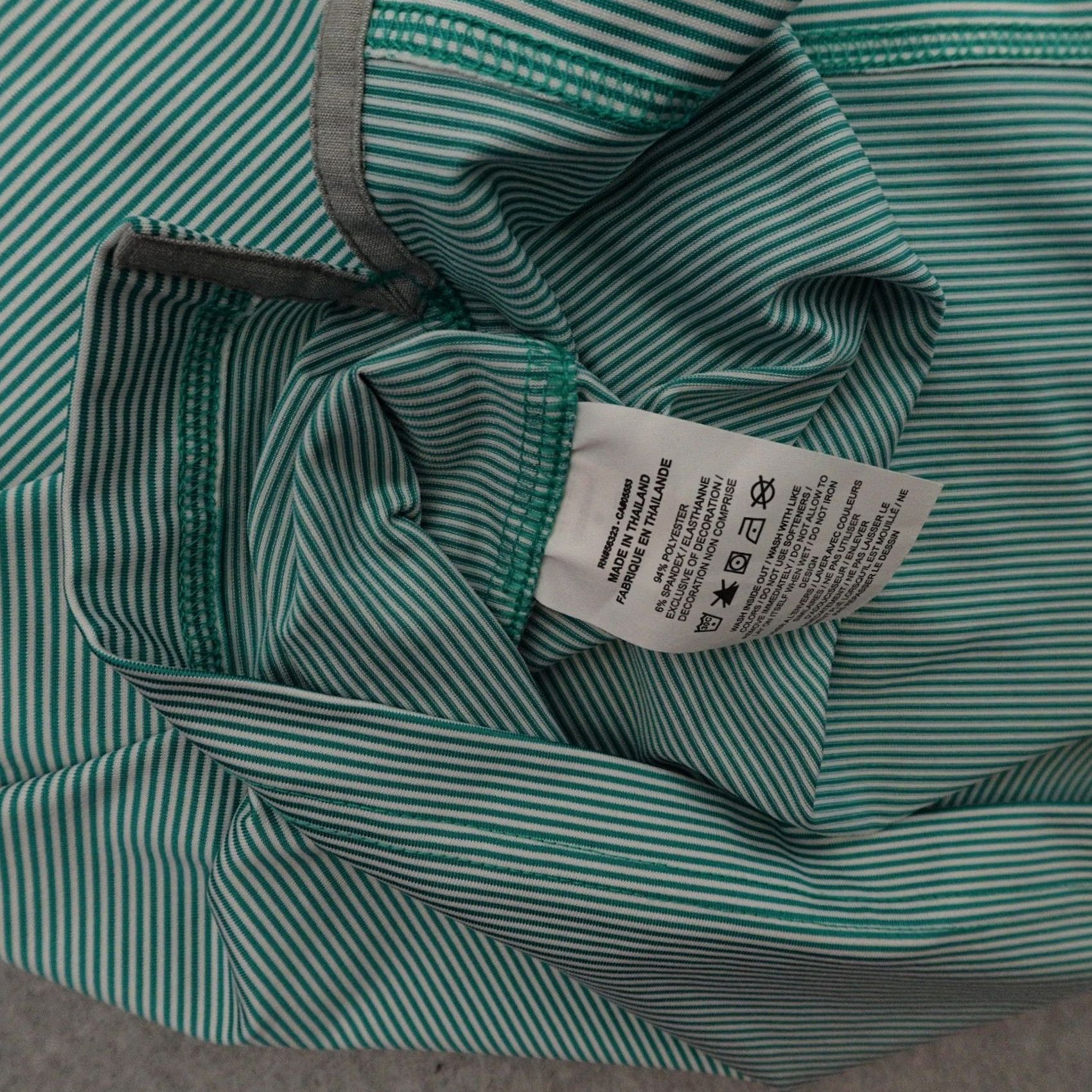 Nike Nike Golf Polo Shirt Mens M 21X28 Striped GREEN w/ Metal Swoosh Vented Shirt Size US M / EU 48-50 / 2 - 5 Thumbnail