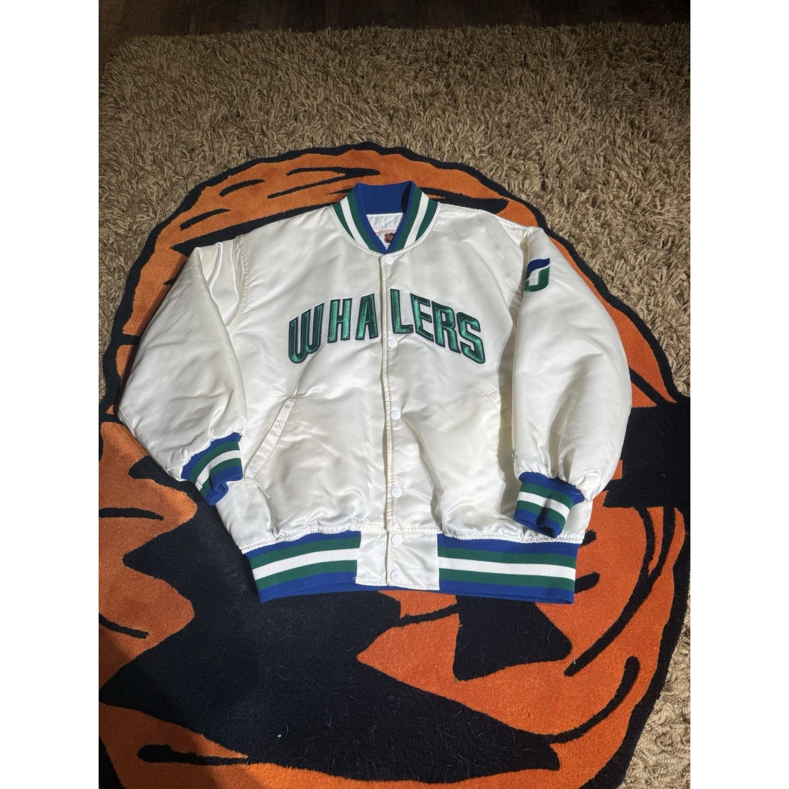 Starter Vintage Hartford Whalers Starter Satin Jacket Large Size US L / EU 52-54 / 3 - 1 Thumbnail