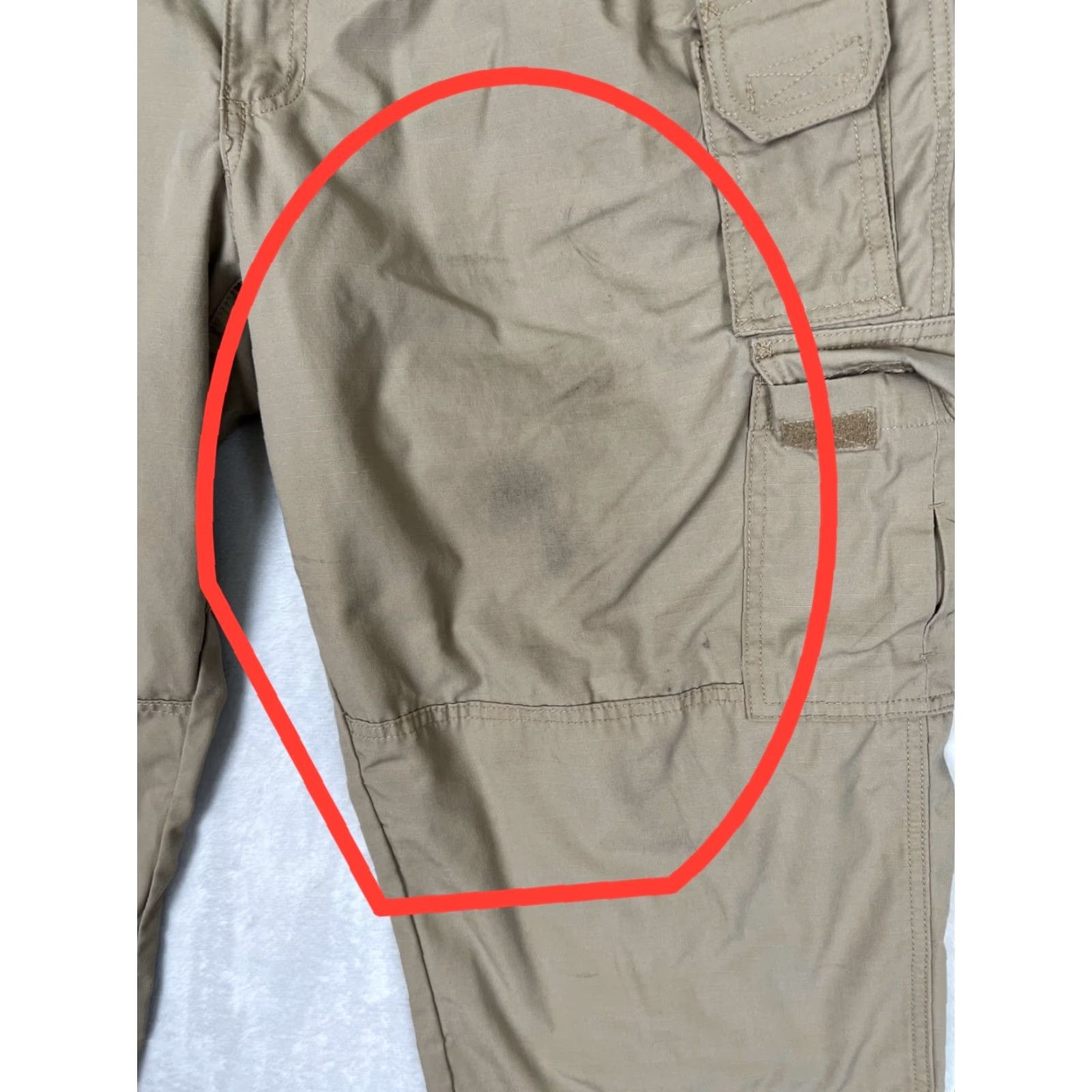 Vintage 5.11 Tactical Cargo Pants Regular 44x32 Beige Tan Cotton Cotton Cargo Pocket 5.11 Taclite Pro Mens Pants USA Army Size US 44 / EU 60 - 3 Thumbnail