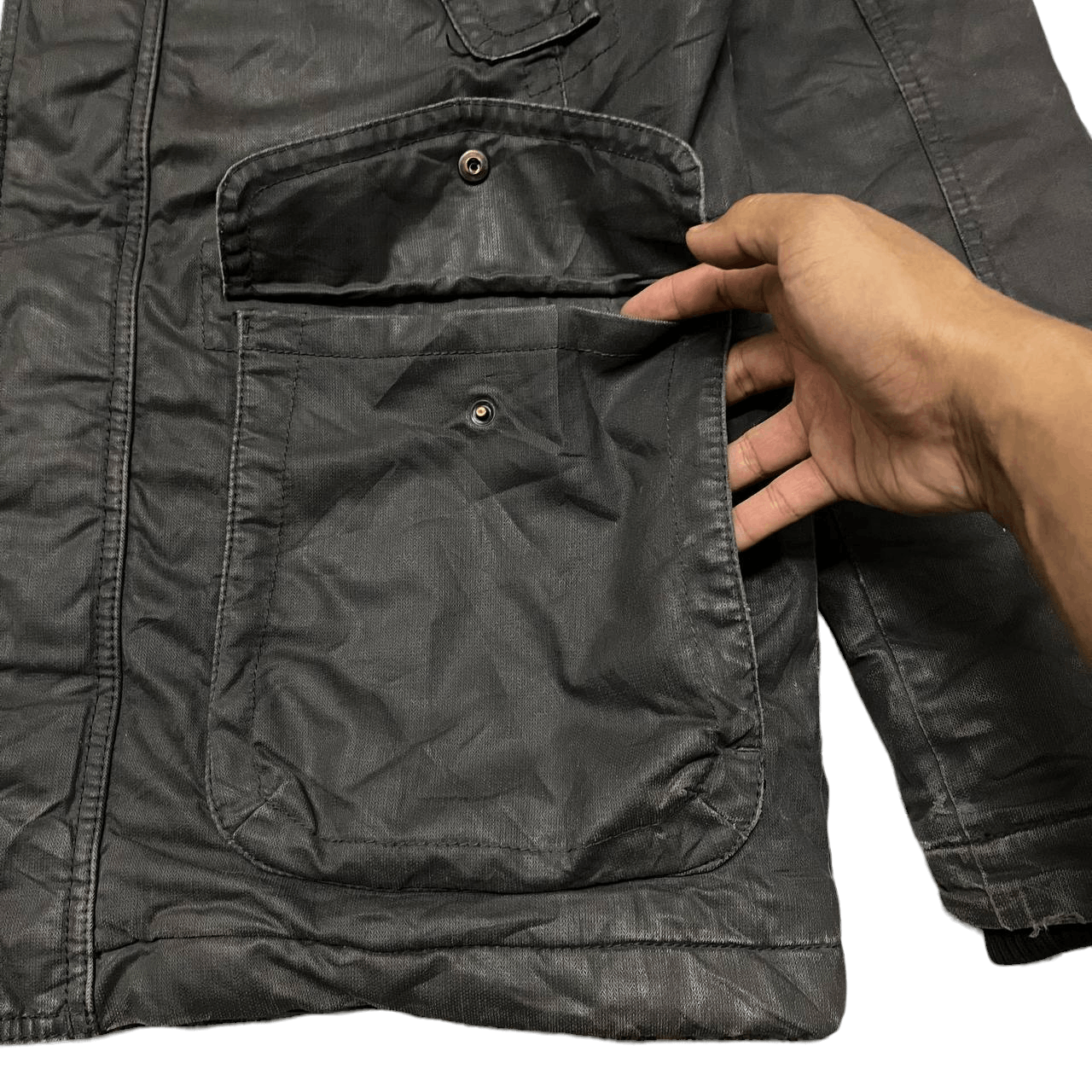 s.Oliver Vintage S. Oliver Waxed Jacket Size US L / EU 52-54 / 3 - 8 Thumbnail