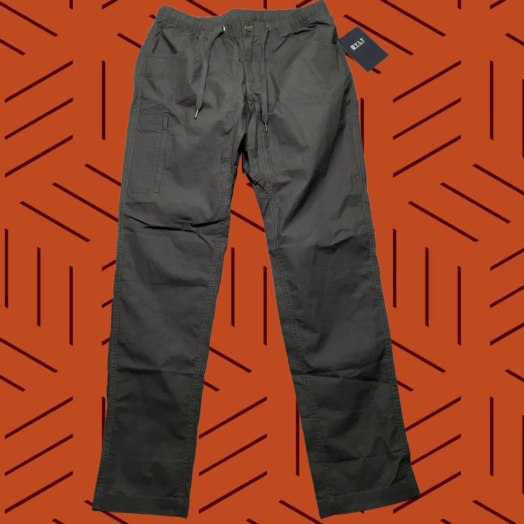 Vintage BYLT The BYLT Pant Charcoal Medium Mens Regular Stretch Chino Pants Casual Travel Lightweight Cotton Spandex Size US 31 - 1 Thumbnail