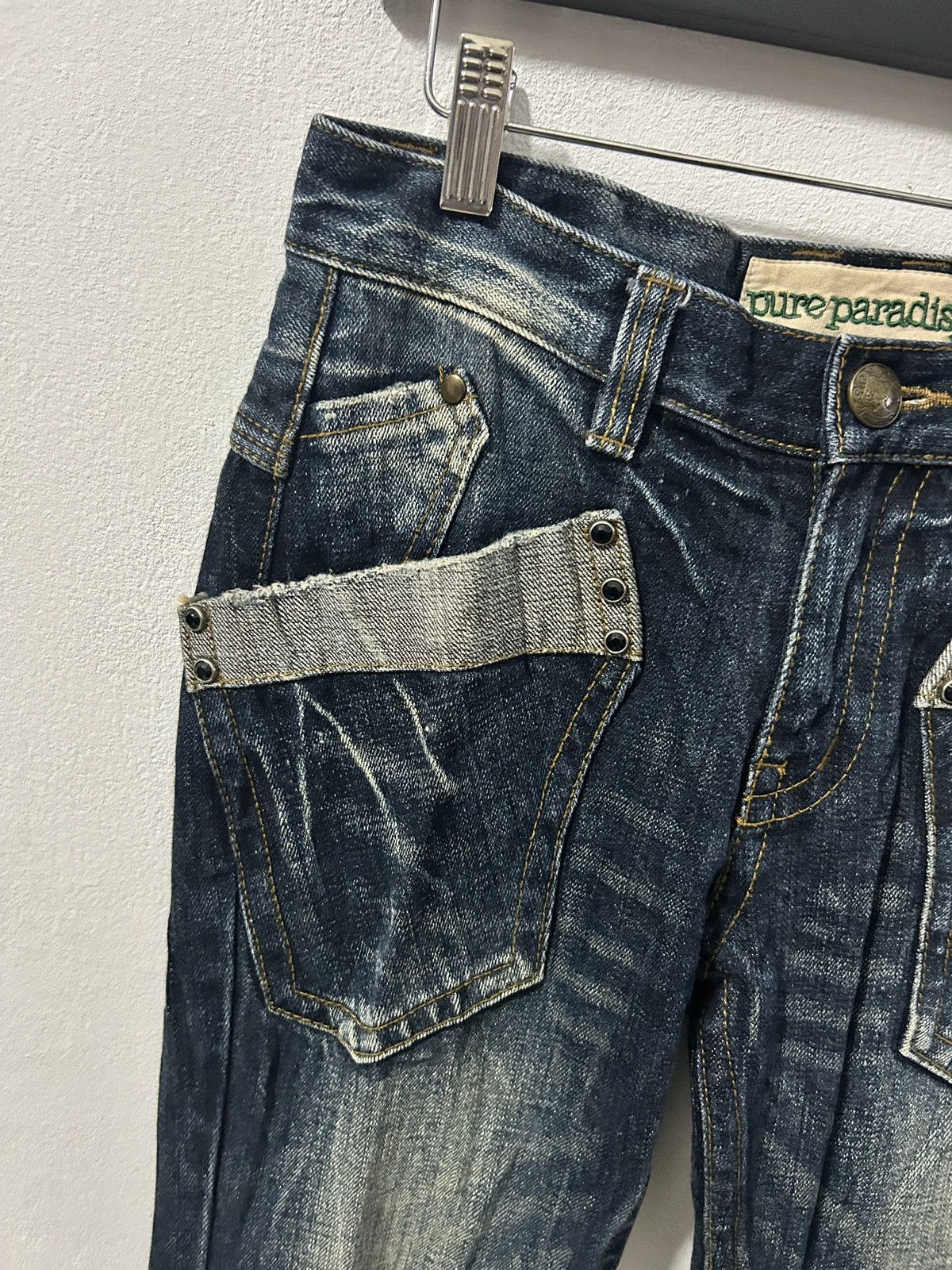 If Six Was Nine Pure paradise flared jeans punk japan style Size US 29 - 4 Thumbnail