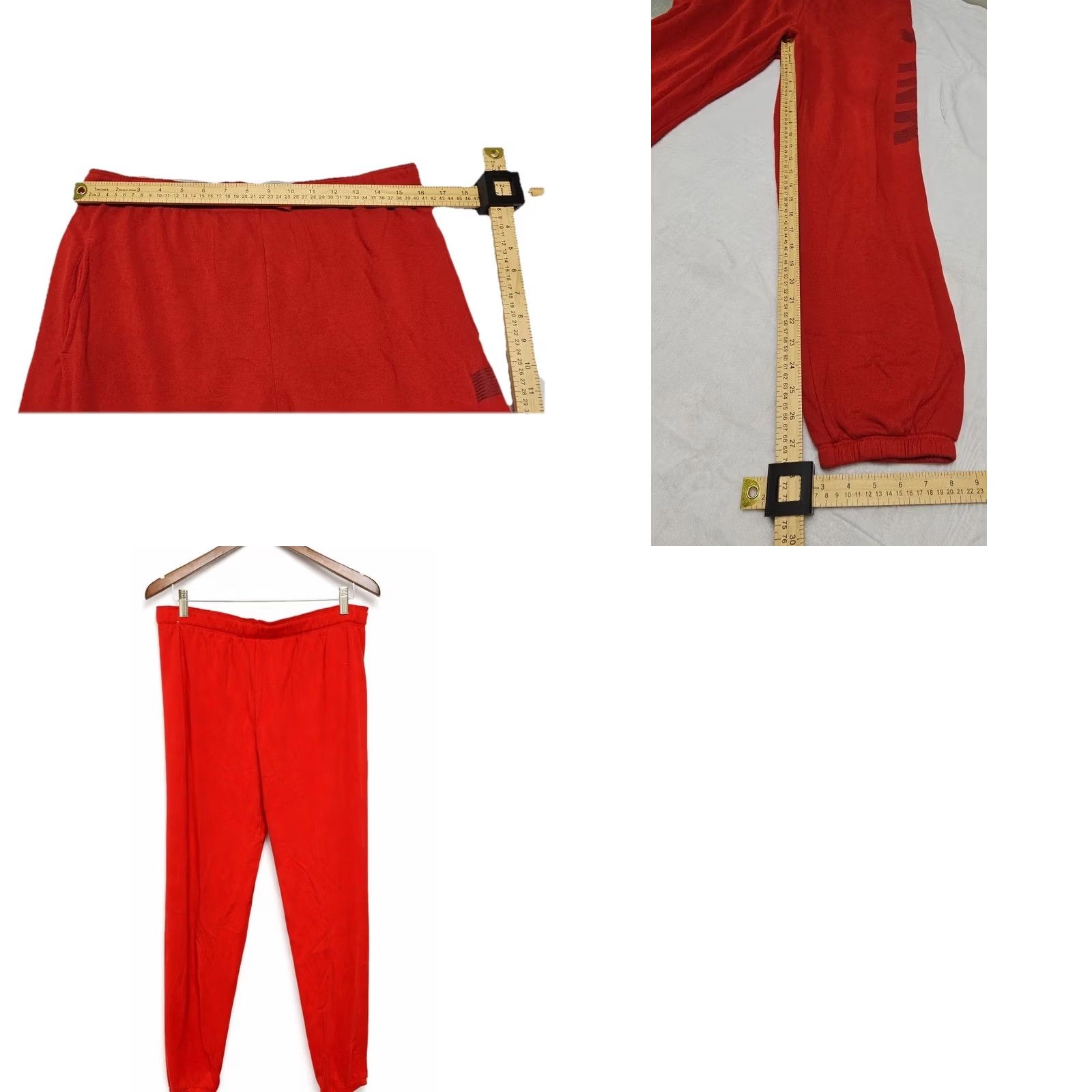 Victoria's Secret PINK Victoria’s Secret Red Fleece Jogger Sweatpants Women Size L Logo Sweatpants Regular Fit Activewear Pant Girls/Womens Size 36" / US 14 / IT 50 - 8 Thumbnail
