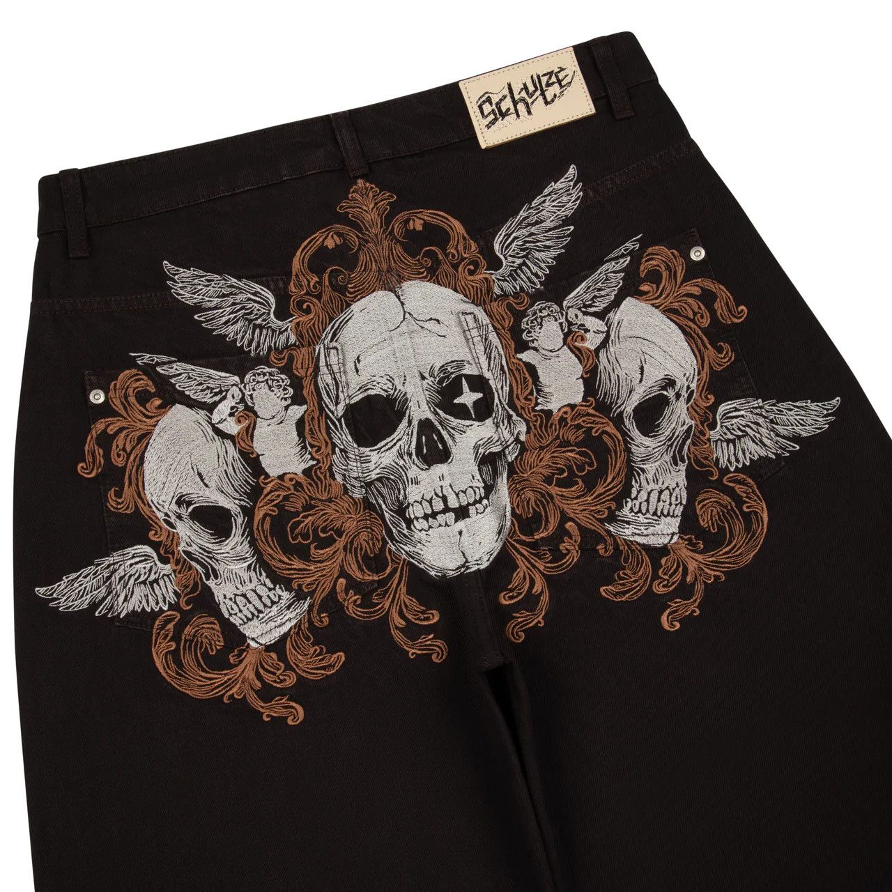 Other Skeleton Pattern Embroidery Jean Size US 36 / EU 52 - 1 Thumbnail