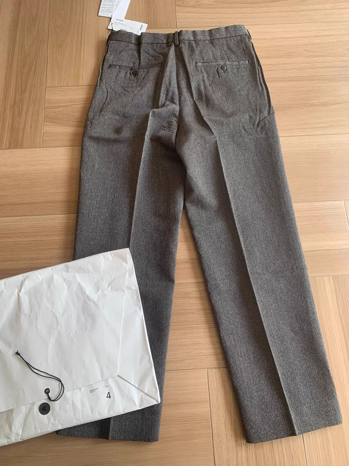 Visvim VISVIM WIDE SLACKS PINSTRIPE Wool-Linen 25AW 4 NWT Size US 34 / EU 50 - 2 Thumbnail