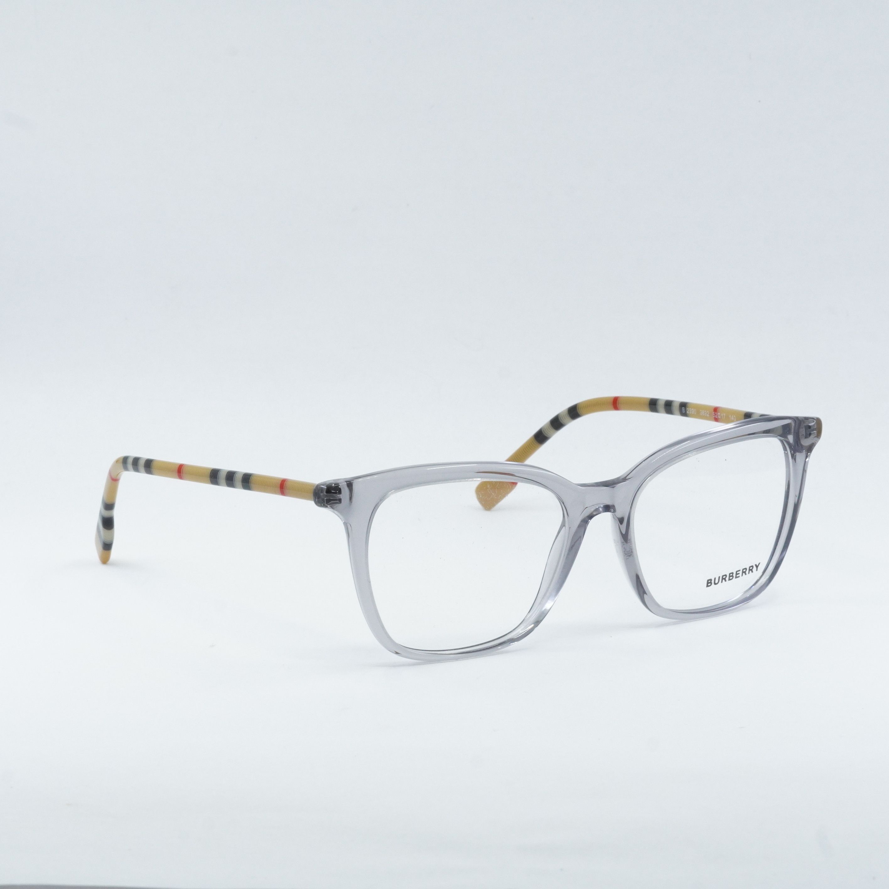 Burberry Burberry BE2390 3892 Eyeglasses Square 50mm Grey Frame Size ONE SIZE - 1 Thumbnail