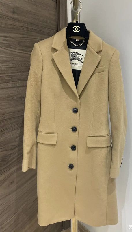 Burberry Burberry Women's Khaki Cashmere Coat Size S / US 4 / IT 40 - 1 Thumbnail