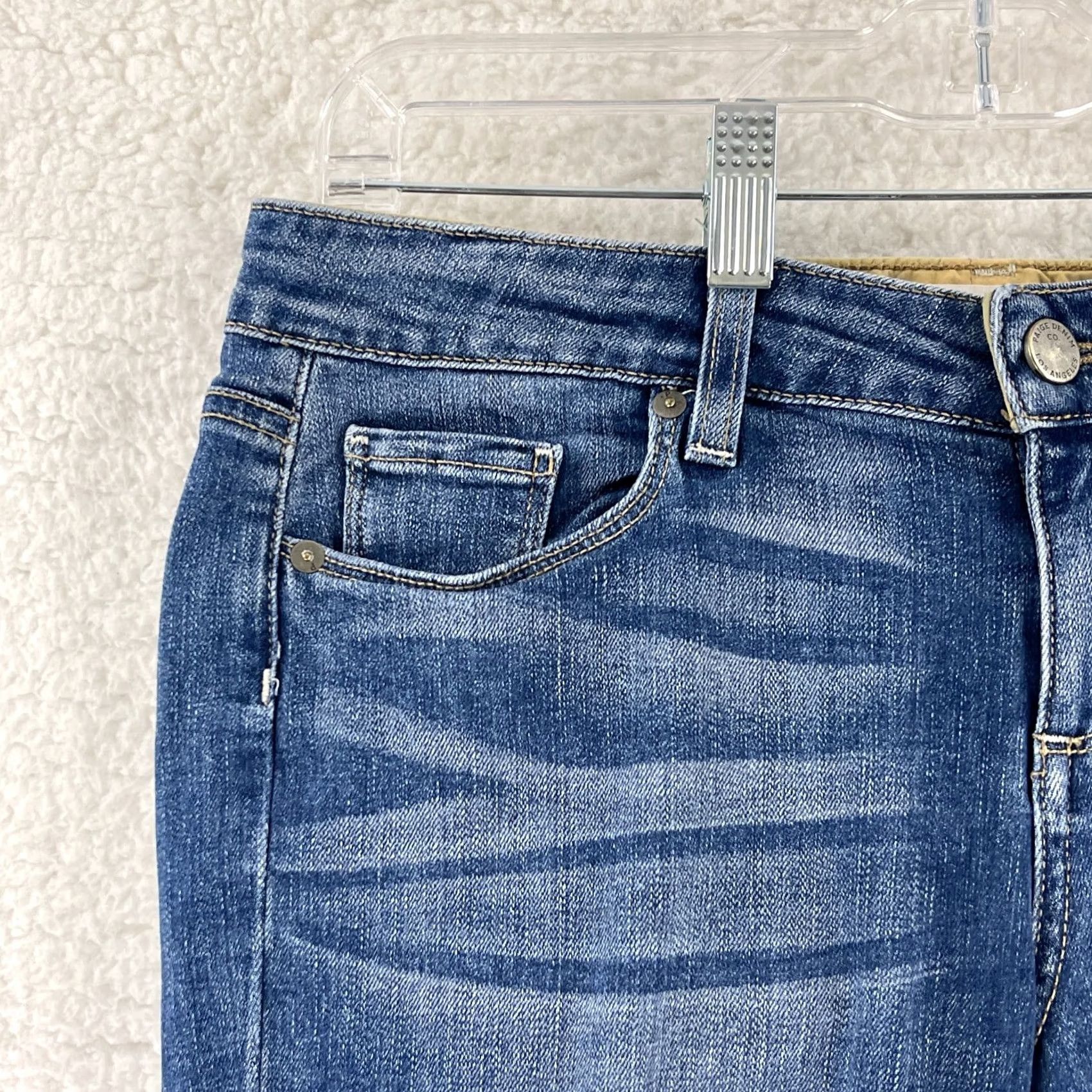 Paige Paige Jimmy Denim Skinny Jeans Womens Size 26 Blue Mid-Rise Stretch Jeans Size 26" / US 2 / IT 38 - 4 Thumbnail
