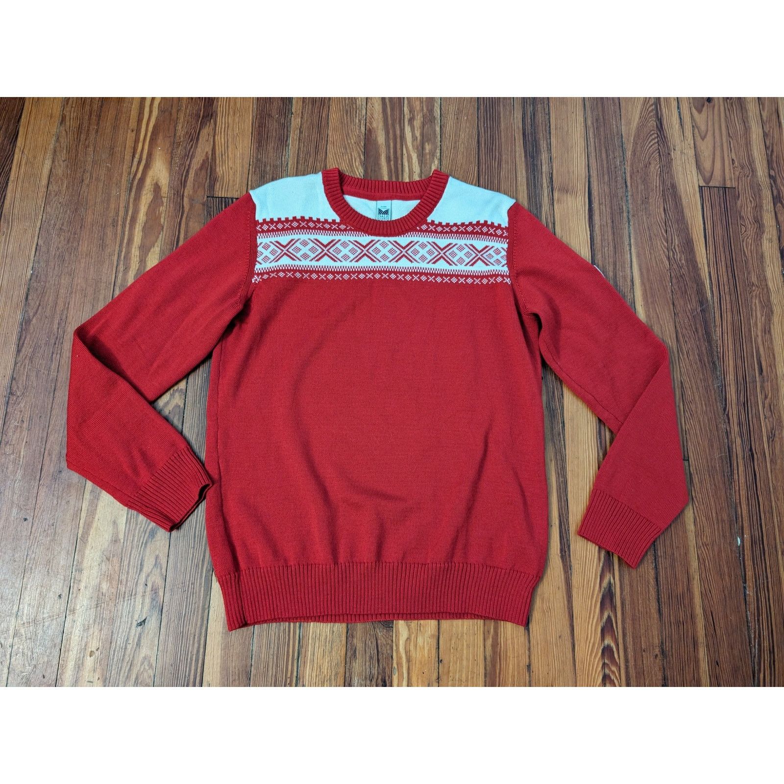 image of Dale Of Norway Cortina Sweater Red Mens Xl