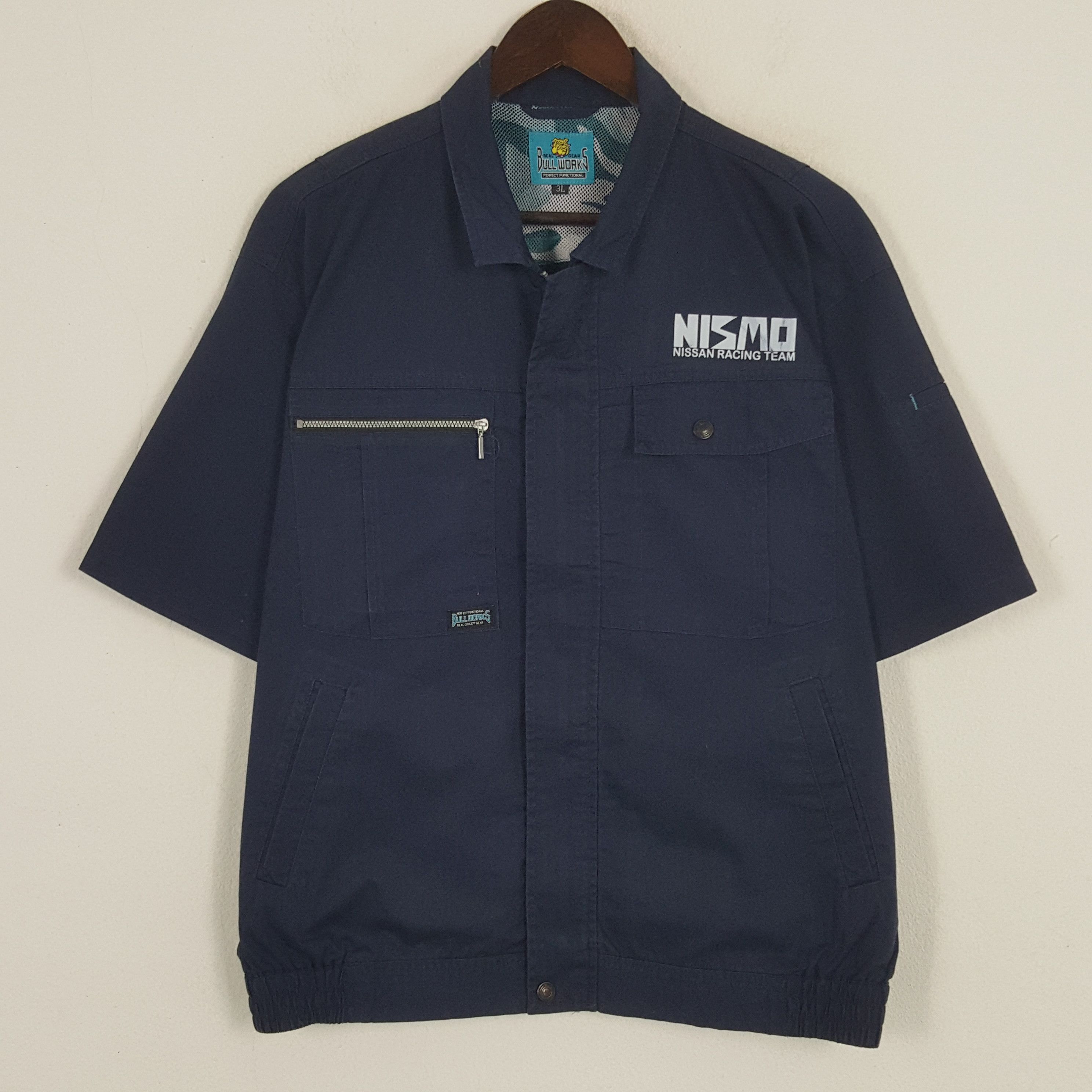 Japanese Brand × Vintage Vintage Nismo Racing Team Custom Art Short Sleeve Jacket Size US L / EU 52-54 / 3 - 3 Thumbnail