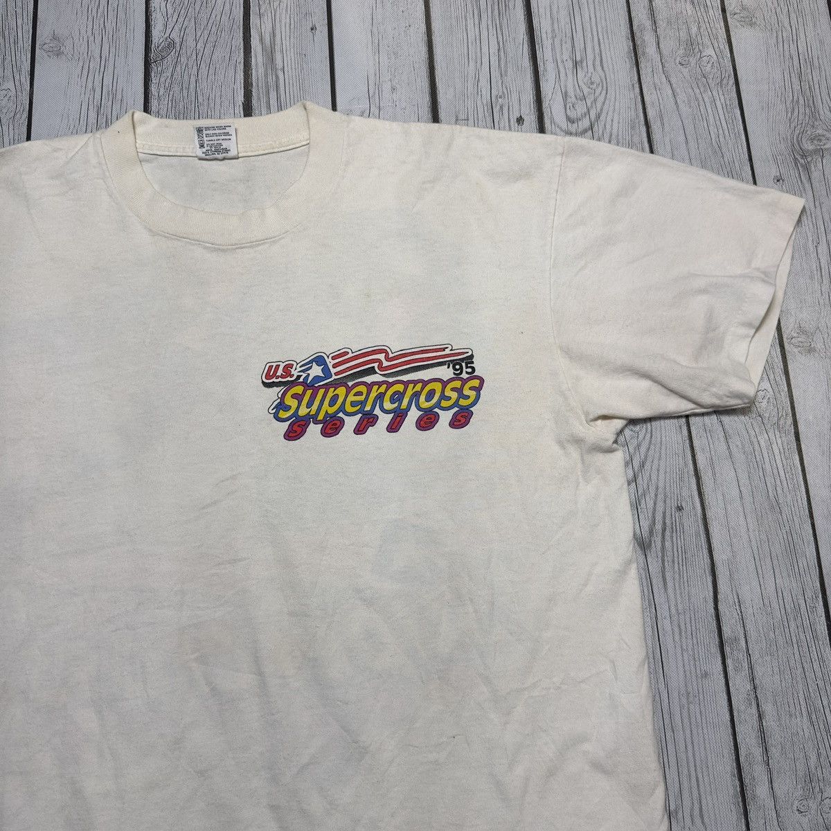 Anvil × Vintage Vintage Supercross tee Size US XL / EU 56 / 4 - 4 Thumbnail