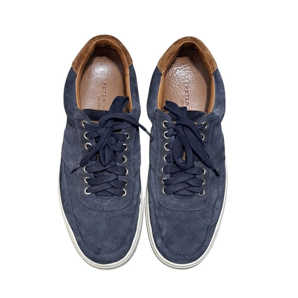Peter Millar Peter Millar Vantage Men's Navy Suede Sneakers Lace Up Retro Size US 10 / EU 43 - 8 Thumbnail