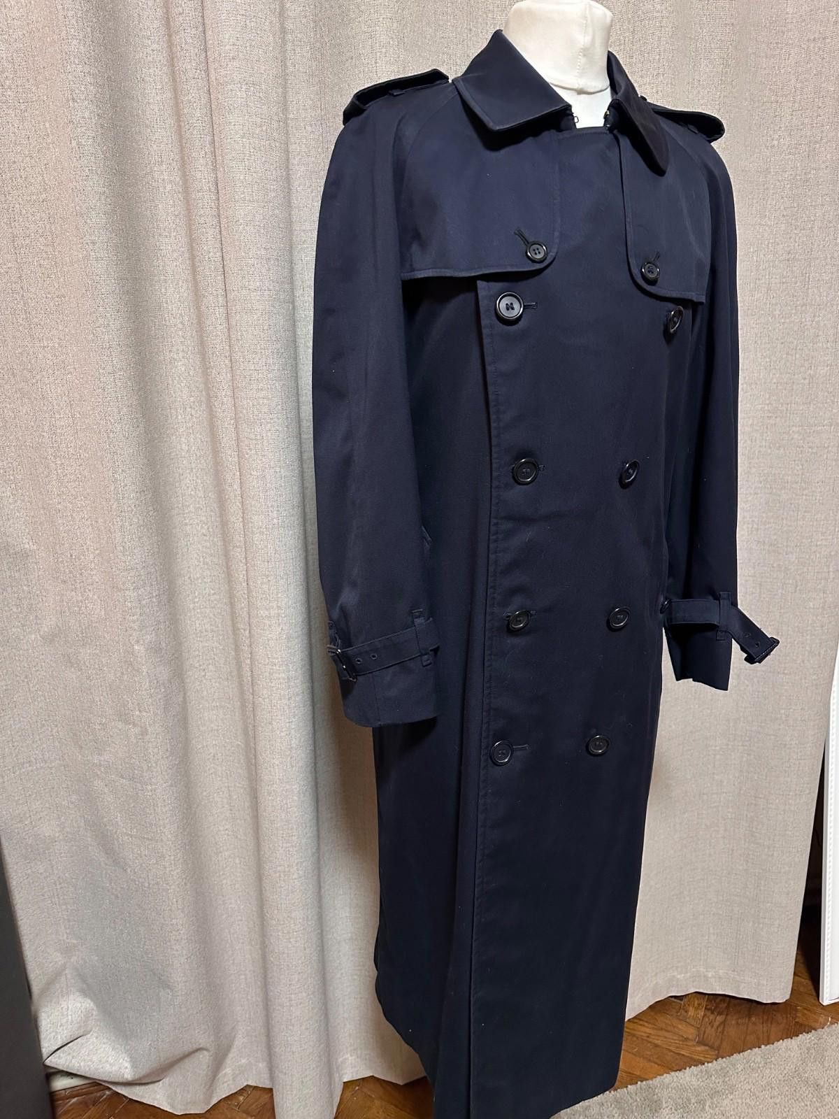 Burberry Burberry Double Breasted Novacheck Navy Trench Coat 164cm Size XL / US 12-14 / IT 48-50 - 3 Thumbnail