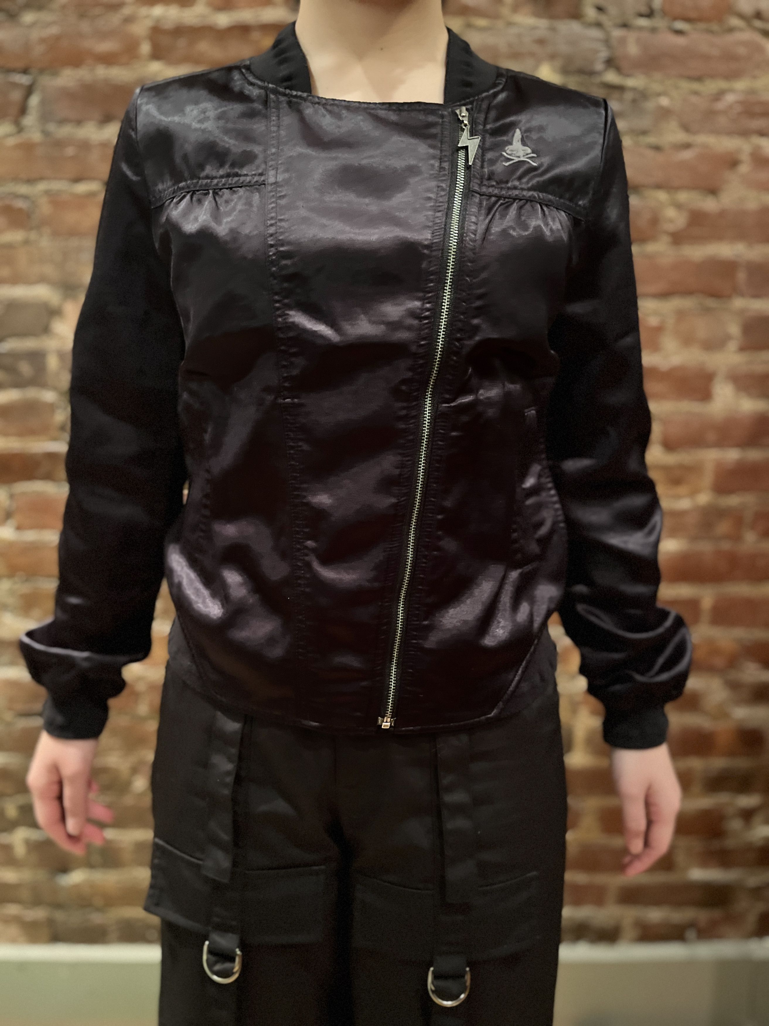 Hysteric Glamour Satin Bomber Jacket Side Zip Size ONE SIZE - 1 Thumbnail