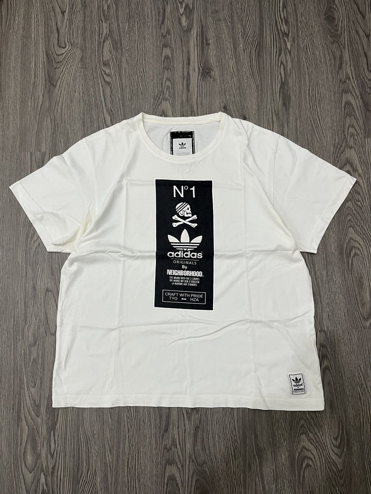 Adidas × Neighborhood 💀Adidas Originals x Neighborhood Graphic 1 2014 T-Shirt Size US XL / EU 56 / 4 - 1 Thumbnail