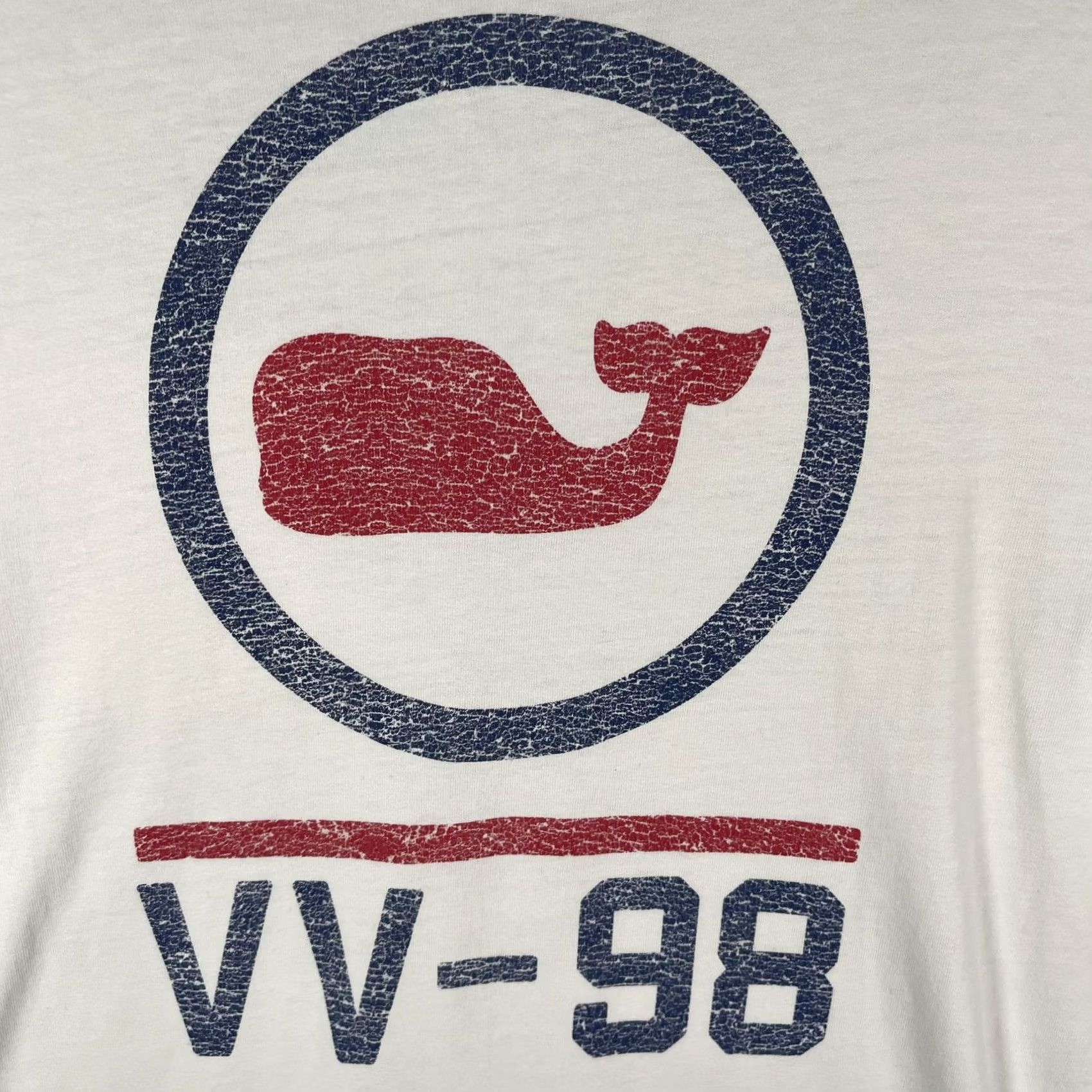 Vineyard Vines Vineyard Vines Mens Small White VV-98 Whale Logo Long Sleeve Tee Preppy Shirt Size US S / EU 44-46 / 1 - 4 Thumbnail