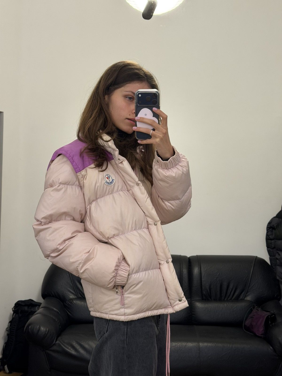 Moncler Moncler Vintage Pink Puffer Down Jacket Size US M / EU 48-50 / 2 - 2 Thumbnail