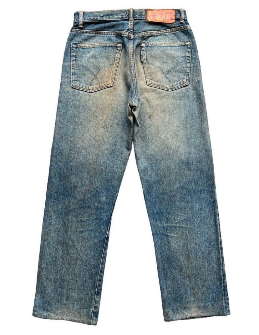Blue Blue Japan Vintage Blue Blue Japan Selvedge Distressed Rusty Jeans 29 Size US 29 - 2 Thumbnail