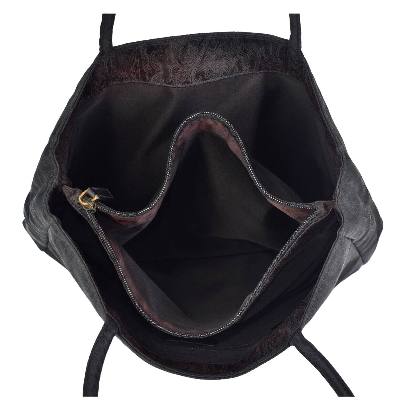 Etro ETRO Black Jacquard Paisley Inside Shoulder Handbag Bag Size ONE SIZE - 6 Thumbnail