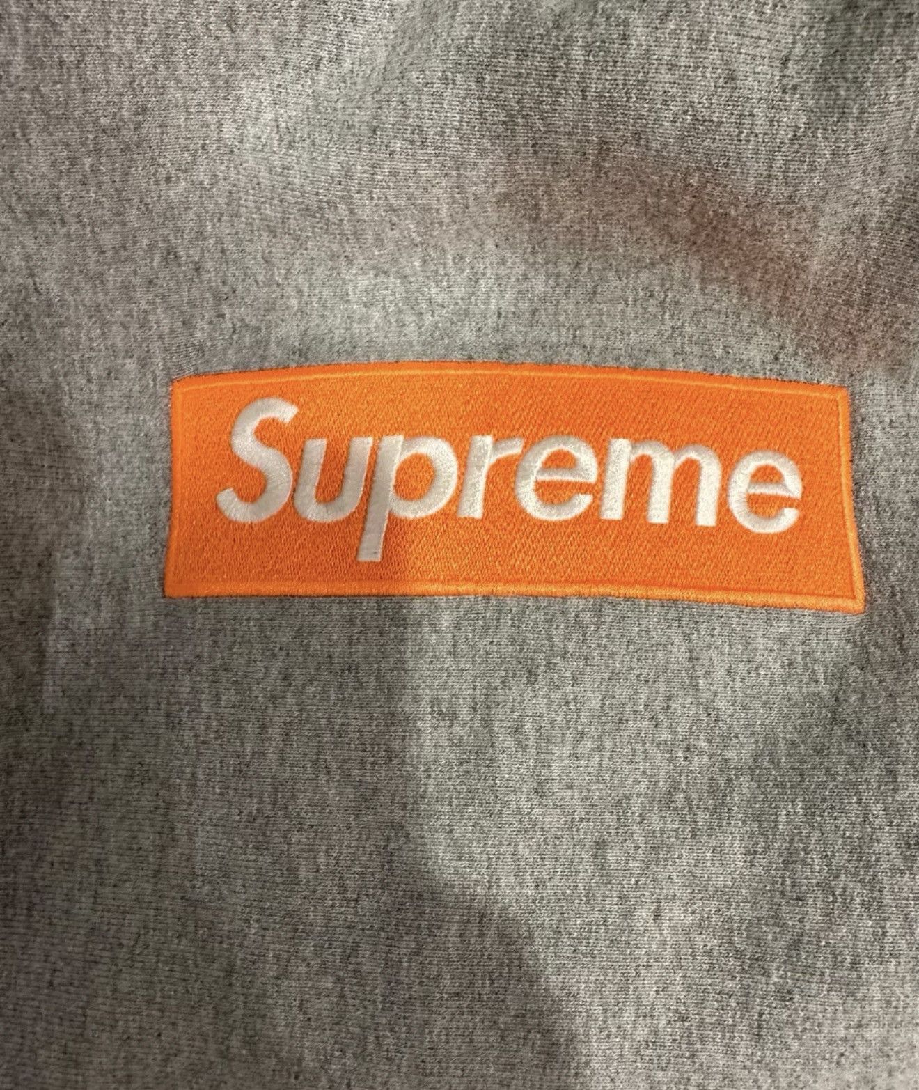 Supreme Supreme fw17 orange on grey box logo hooded sweatershirt Size US M / EU 48-50 / 2 - 2 Thumbnail