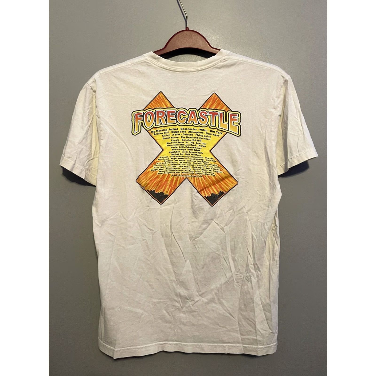 Vintage 2012 Forecastle Louisville Shirt Mens Size Medium White Logo Graphic Size US M / EU 48-50 / 2 - 4 Thumbnail