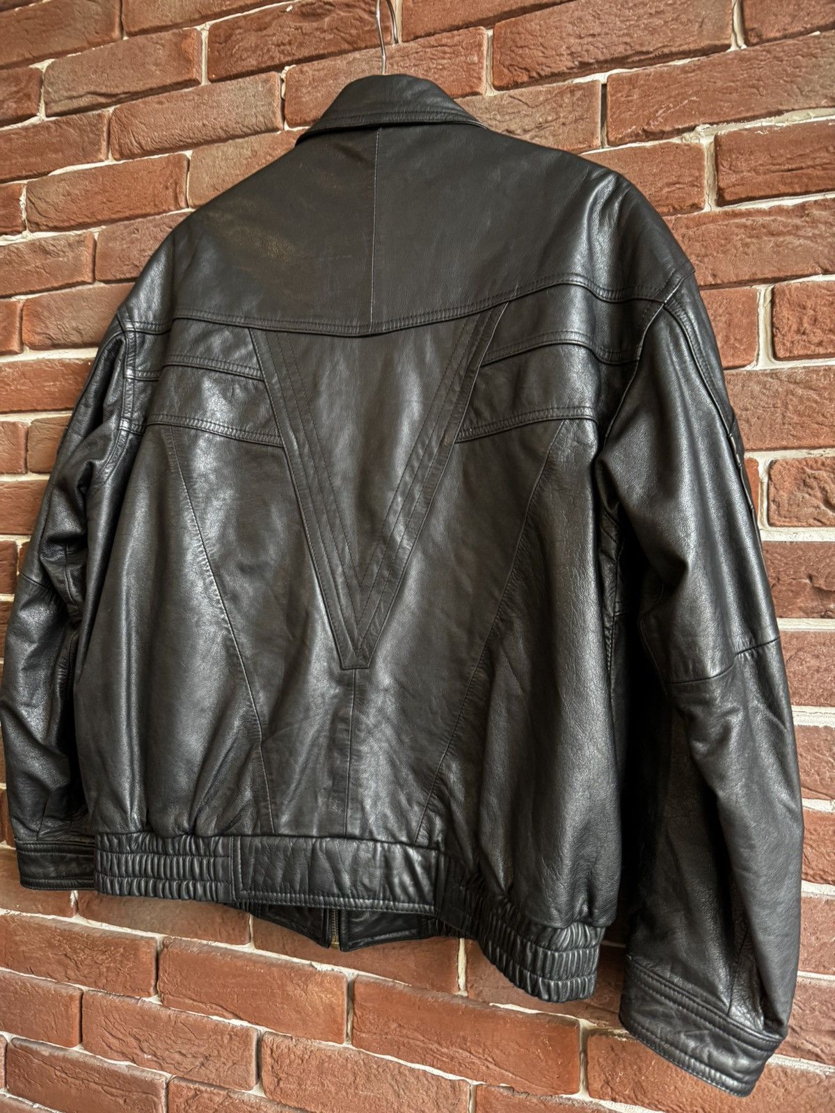 Leather Vintage Genuine Real Leather Jacket High Quality Rock Punk M Size US M / EU 48-50 / 2 - 9 Thumbnail