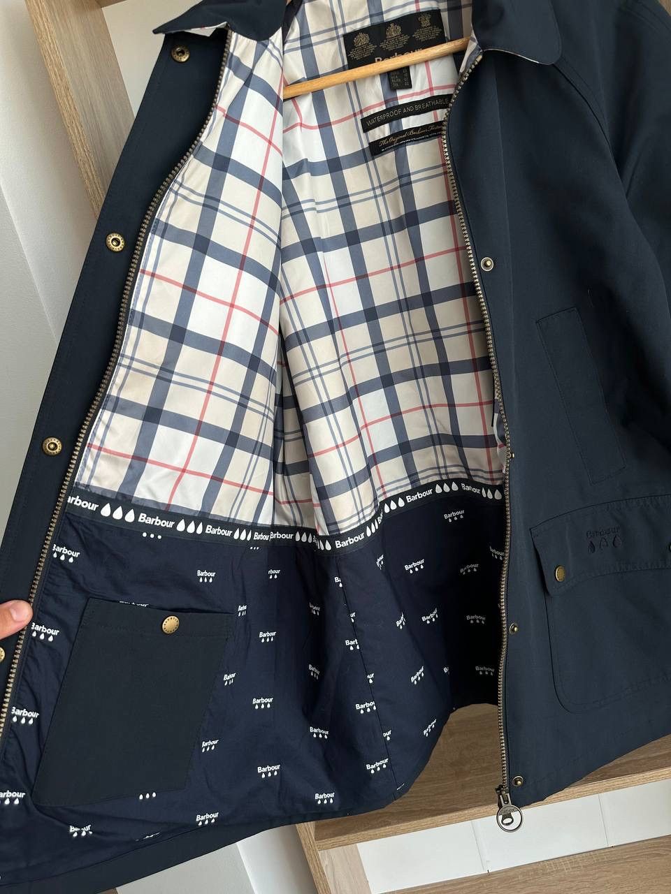 Barbour × Vintage Vintage Barbour Flurry Blue Weather Comfort Jacket Size US M / EU 48-50 / 2 - 16 Thumbnail