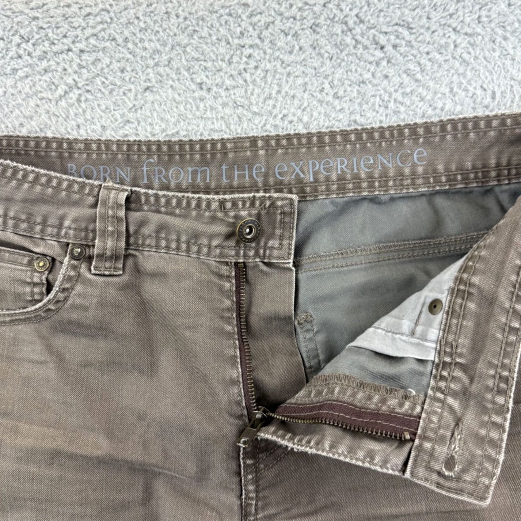 Prana prAna Jeans Mens 32x30 Brown Bridger Slim Fit Straight Stretch Hiking Outdoor Size US 32 / EU 48 - 4 Thumbnail