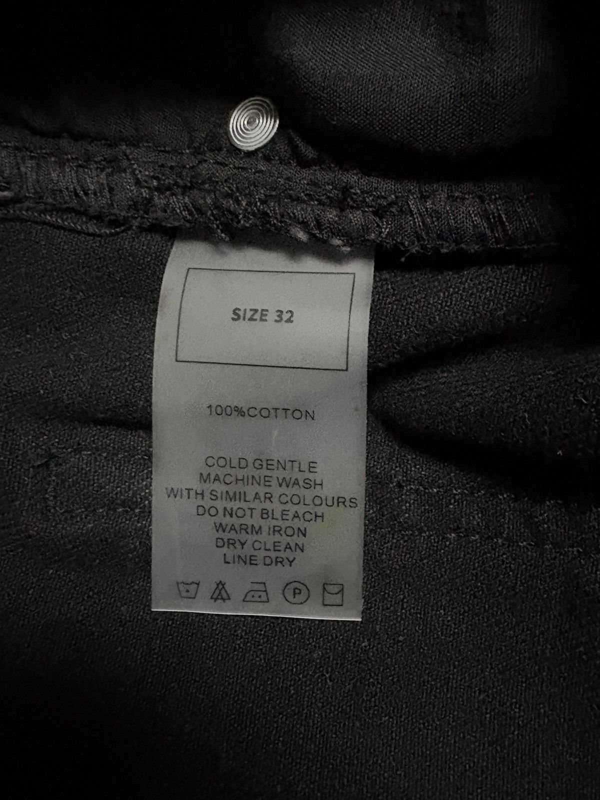 Maniere De Vior Relaxed Fit Jean - Washed Black Size US 32 / EU 48 - 4 Thumbnail