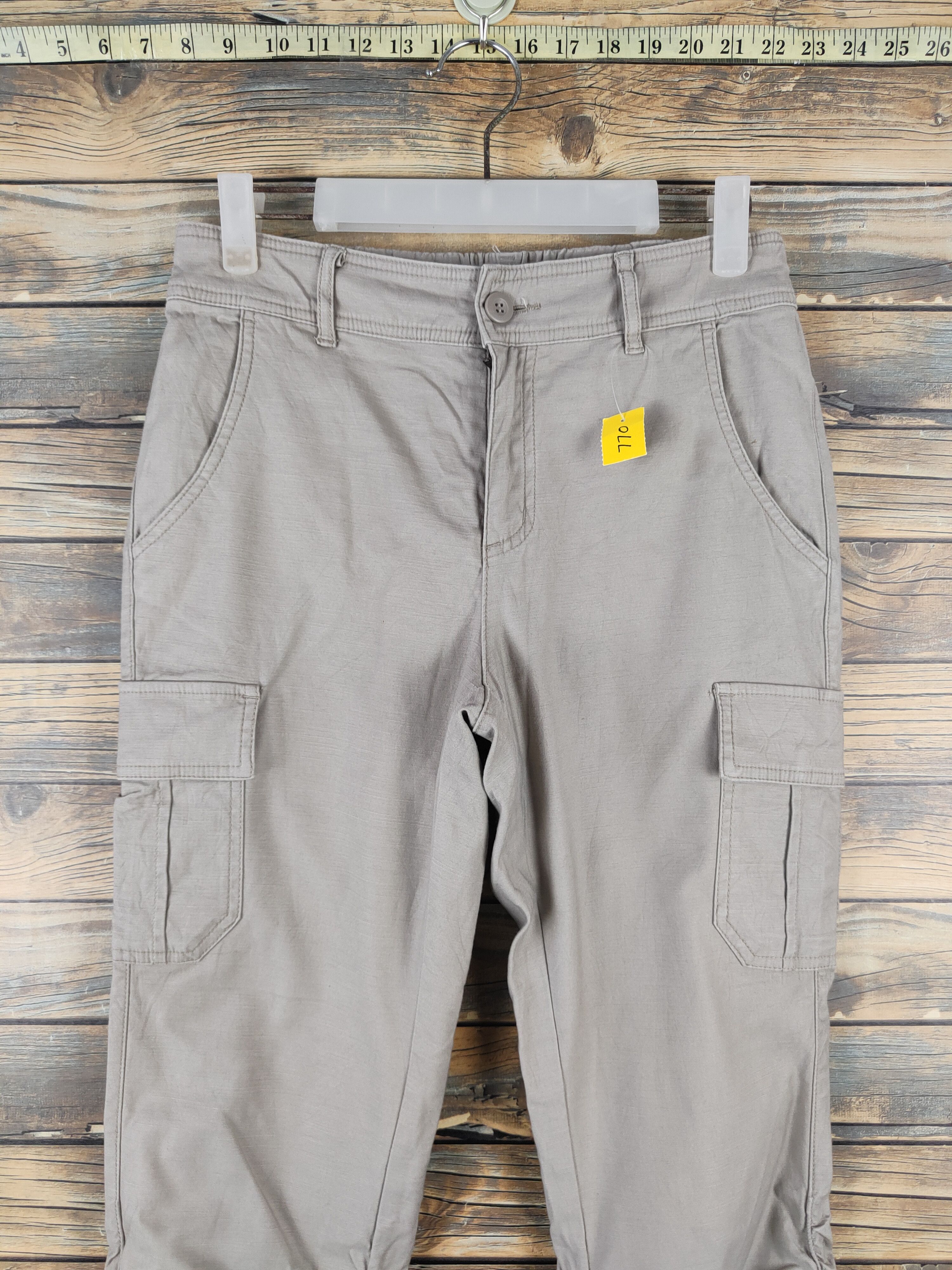 Japanese Brand DL Elle Gray Multipocket Tactical Cargo Pants #770 Size US 29 - 2 Thumbnail
