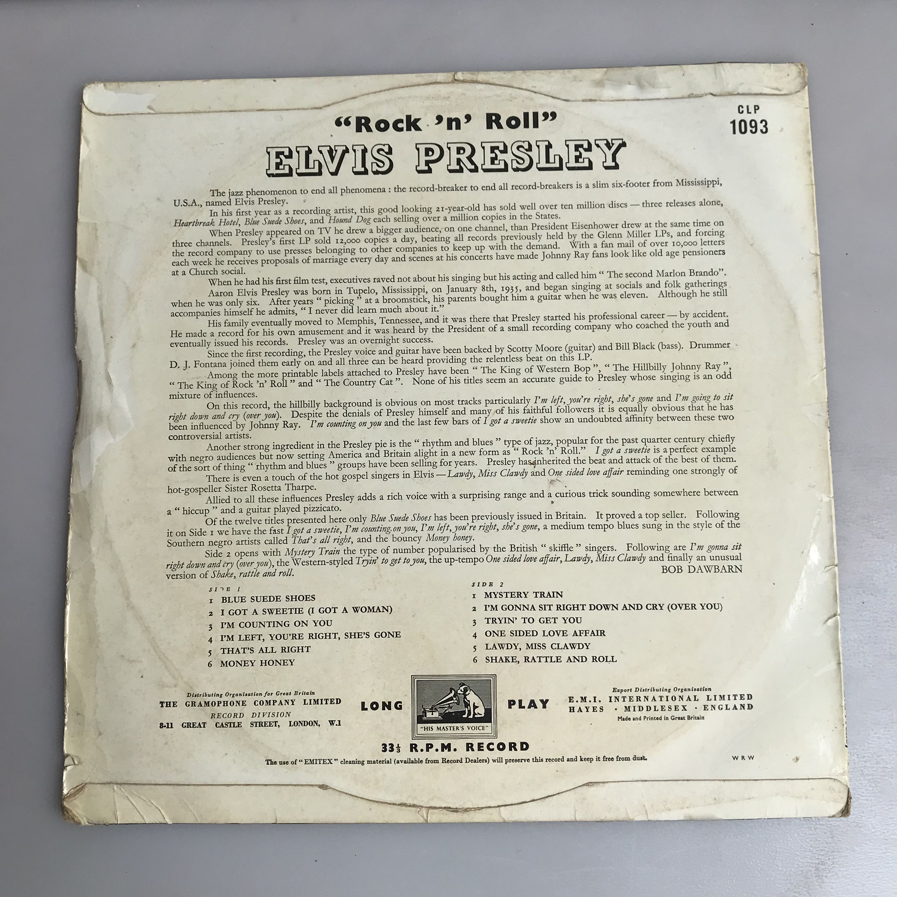 Vintage ELVIS PRESLEY LP self titled First Album 1956 Rca mono vinyl Size ONE SIZE - 2 Thumbnail