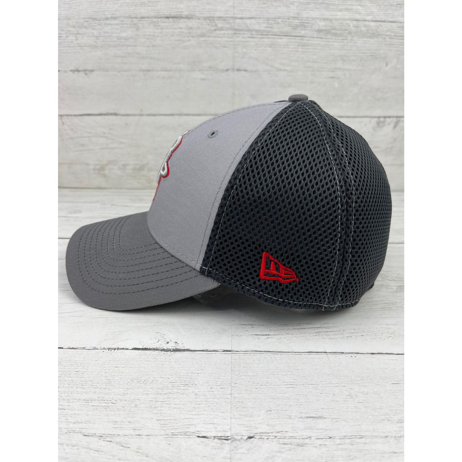New Era Houston Rockets New Era 39THIRTY Flex Hat Gray Mens M/L Size ONE SIZE - 3 Thumbnail