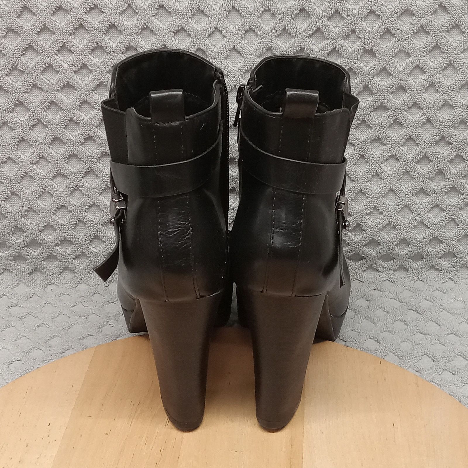 & Other Stories Dominique Nicole Saundra Boots 8W Black Platform Bootie Size US 8 / IT 38 - 4 Thumbnail