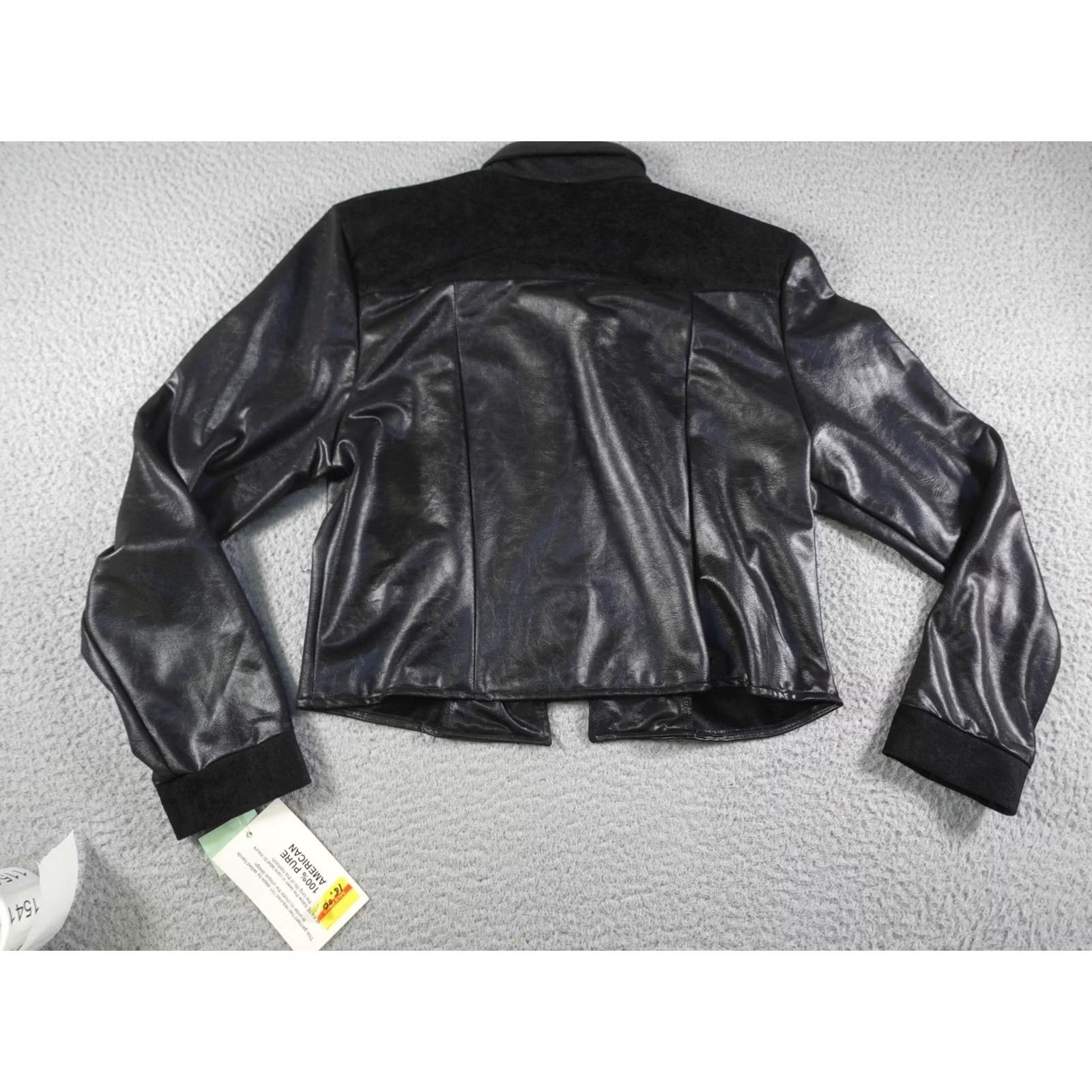 Vintage VINTAGE 1849 Authentic Ranchwear Western Jacket Womens Small Black Faux Leather Beaded Embroidered Show Size S / US 4 / IT 40 - 4 Thumbnail