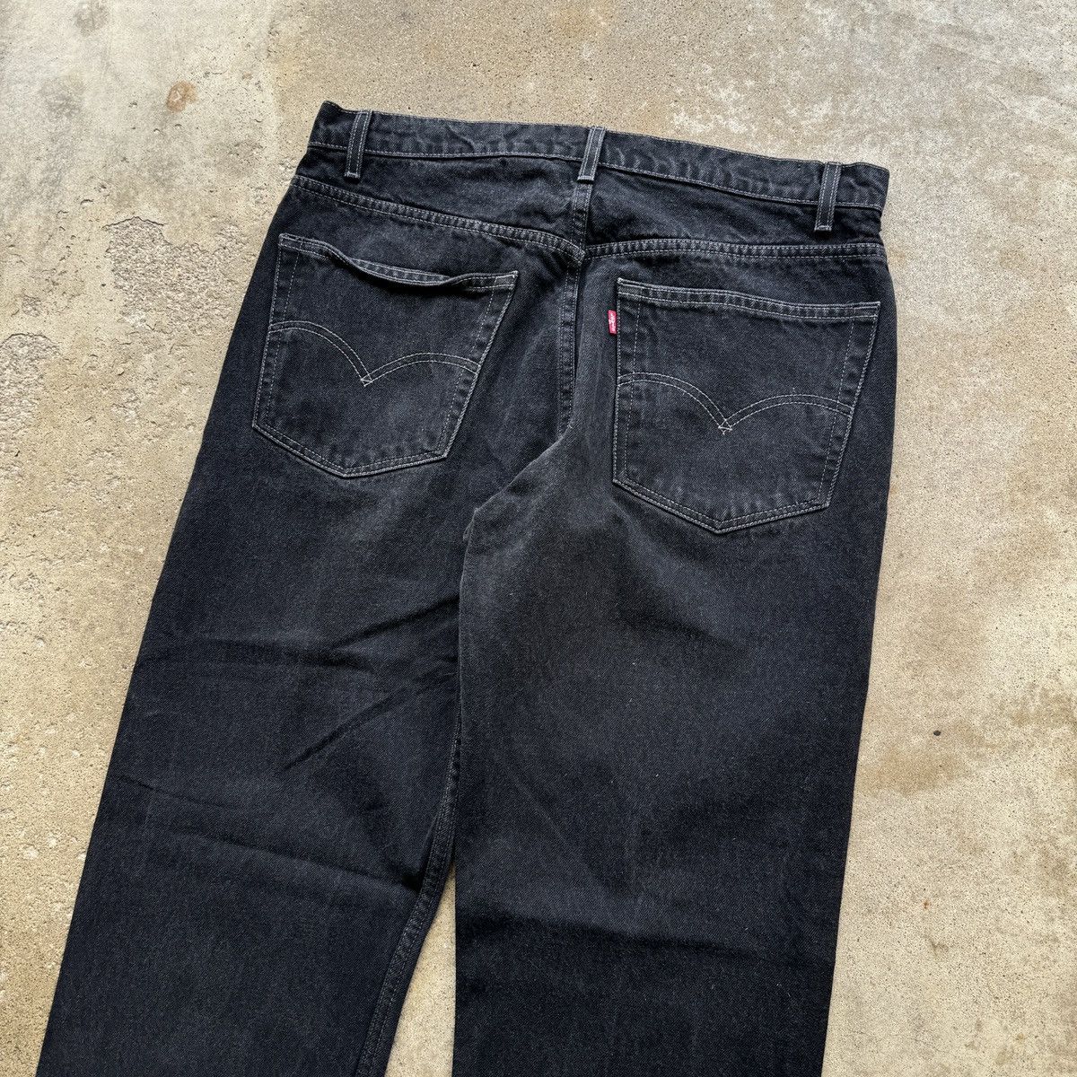 Vintage Levi's 505 Black Denim Jeans ERD Grunge Chrome Skater Size US 38 / EU 54 - 7 Thumbnail