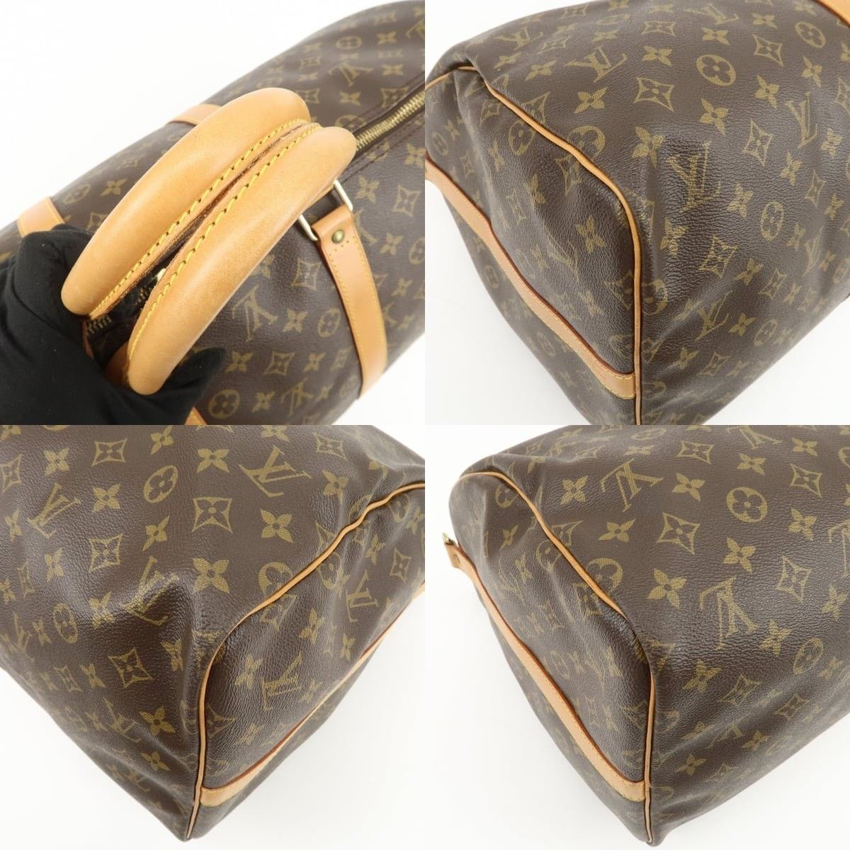 Louis Vuitton Louis Vuitton Monogram Keepall Bandouliere 55 Duffle Bag Size ONE SIZE - 5 Thumbnail