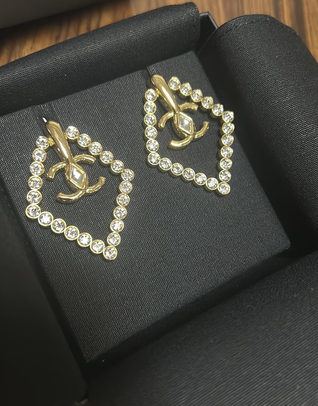 Chanel Chanel Diamond Shape Crystal Earrings Size ONE SIZE - 2 Thumbnail