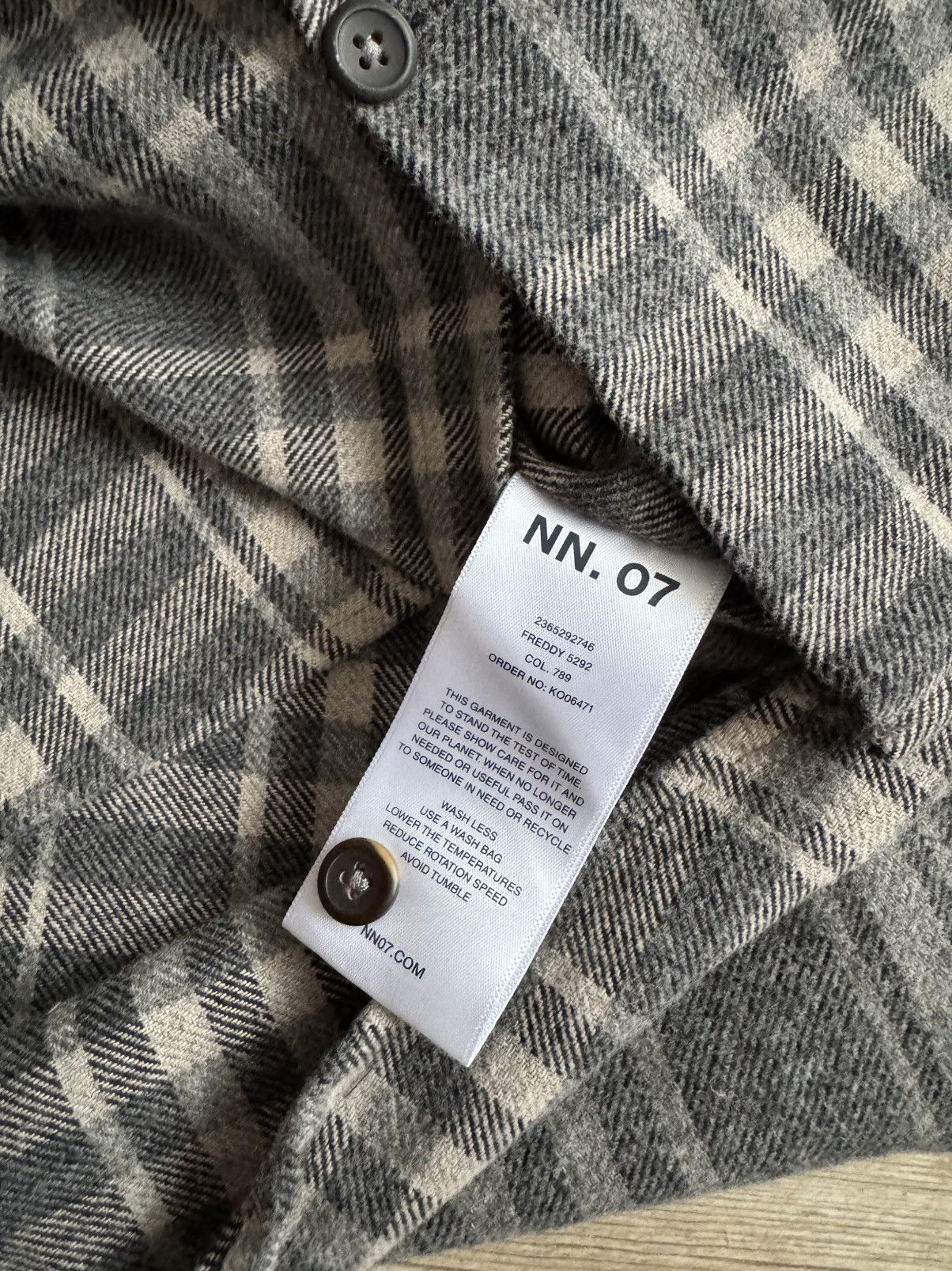 NN07 NN07 Freddy Flannel Overshirt Size US L / EU 52-54 / 3 - 8 Thumbnail