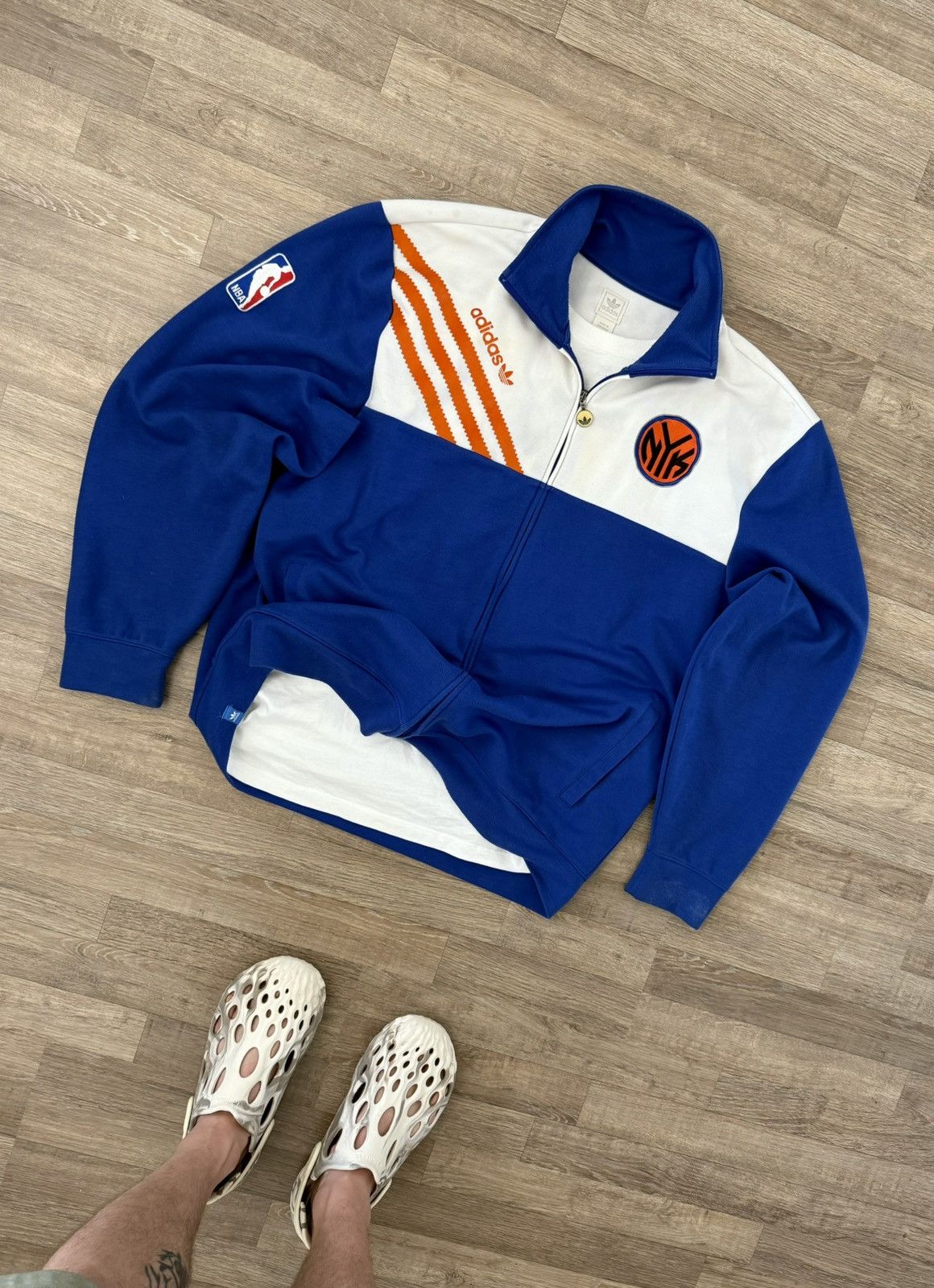 Adidas Jacket Knicks Nba Pre Game Jacket Adidas 00's Adidas Y2K