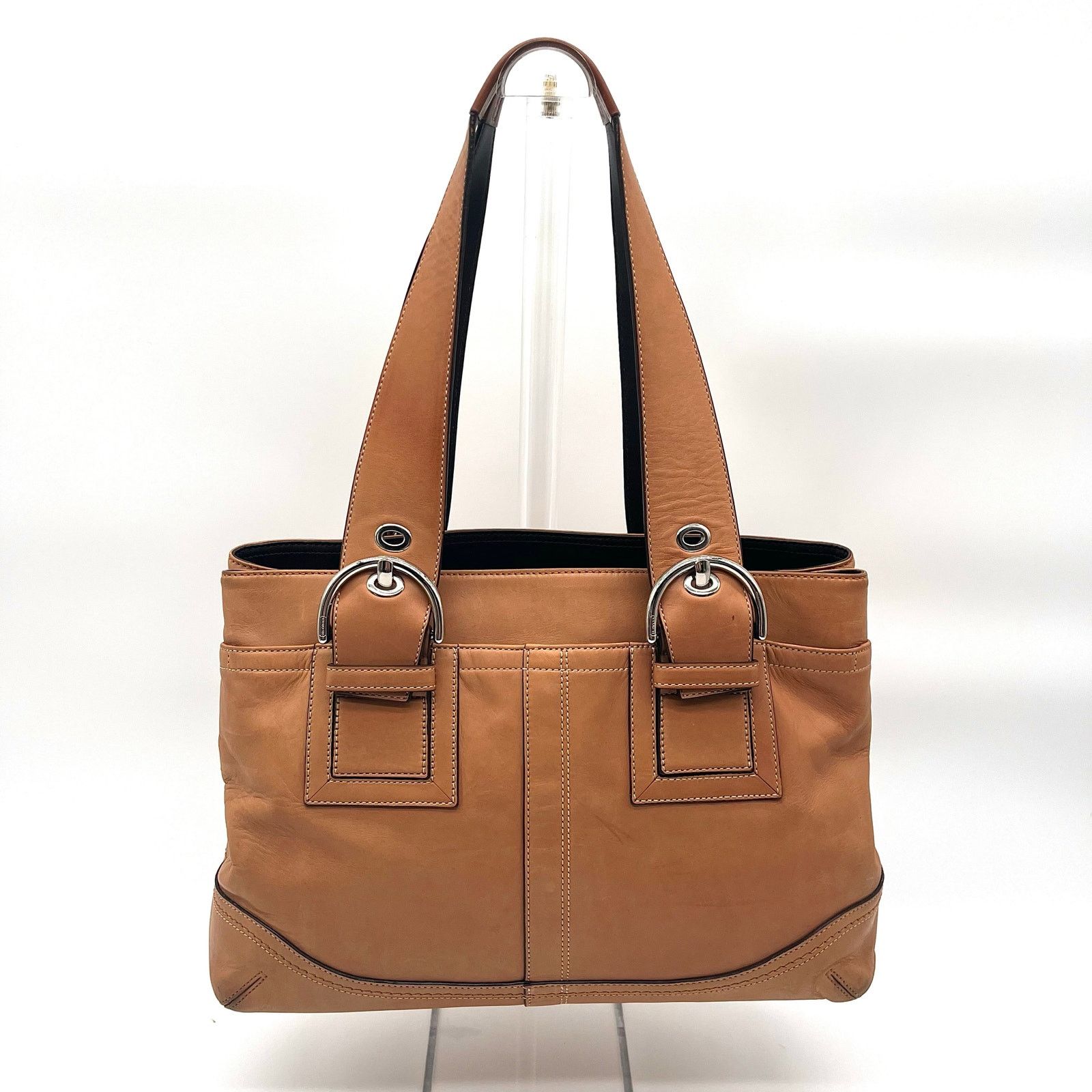 Coach COACH Soho Leather Satchel, Large Buckles Size ONE SIZE - 9 Thumbnail