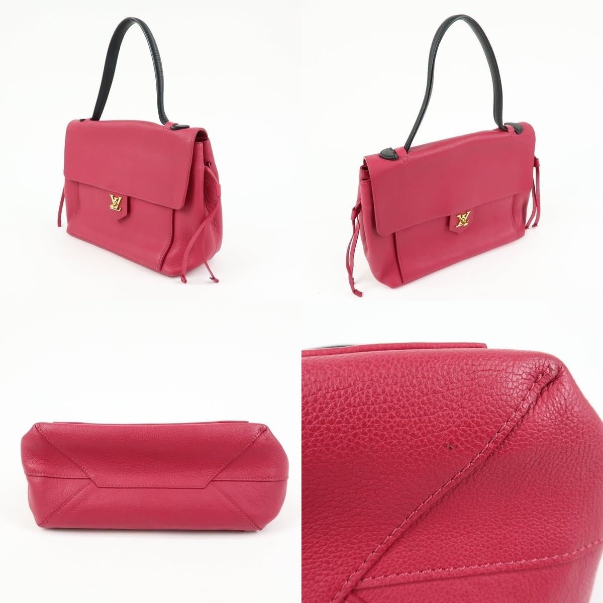 Louis Vuitton Louis Vuitton Lockme PM Leather Shoulder Bag Pink Size ONE SIZE - 3 Thumbnail
