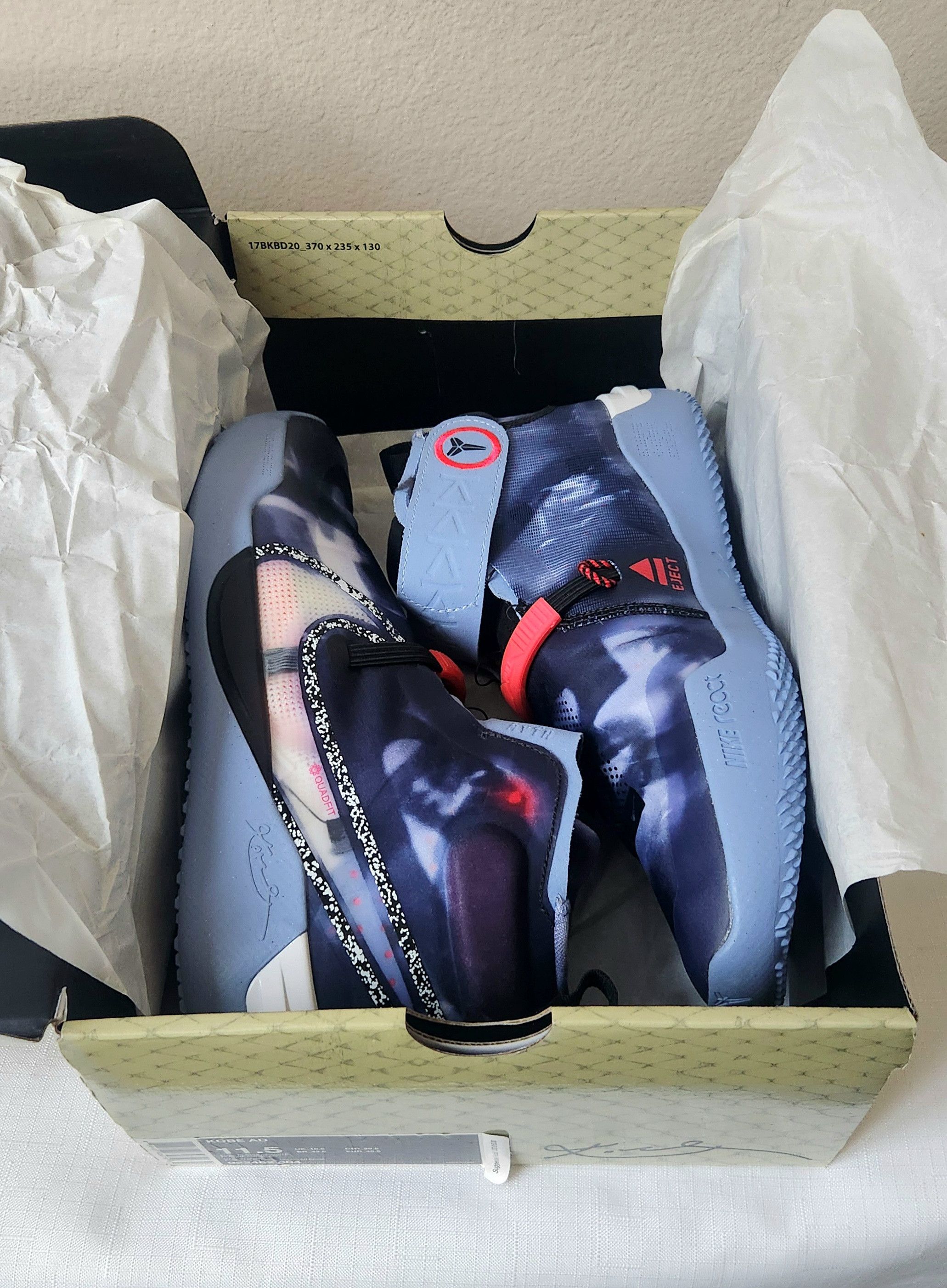 Nike Nike Kobe AD NXT FF Vast Grey Blue Hero CD0458-900 SZ 11.5 Size US 11.5 / EU 44-45 - 3 Thumbnail