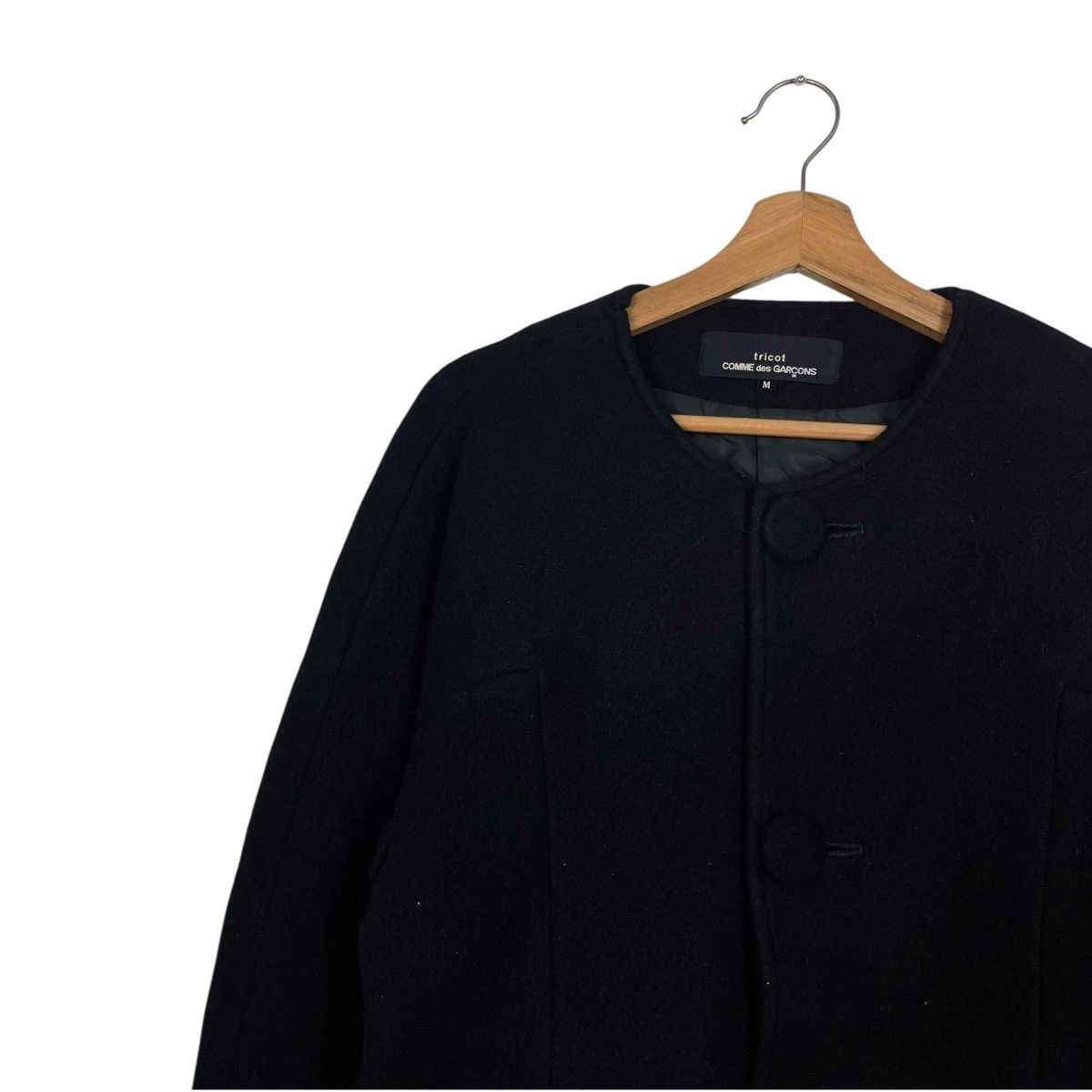 Tricot Comme des Garcons Vintage AD1991 Tricot Comme Des Garcons Crop Jacket Size M / US 6-8 / IT 42-44 - 6 Thumbnail