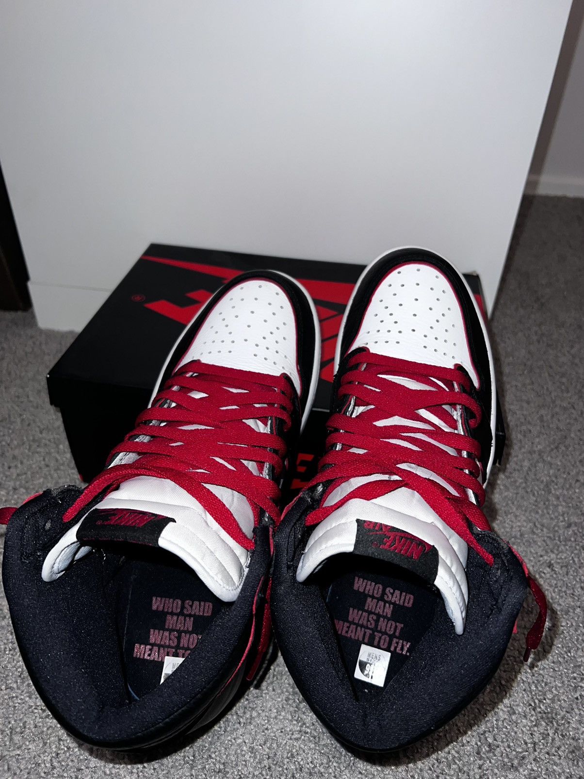 Jordan Brand × Nike × Vintage Air jordan 1 retro high og Size US 9.5 / EU 42-43 - 3 Thumbnail