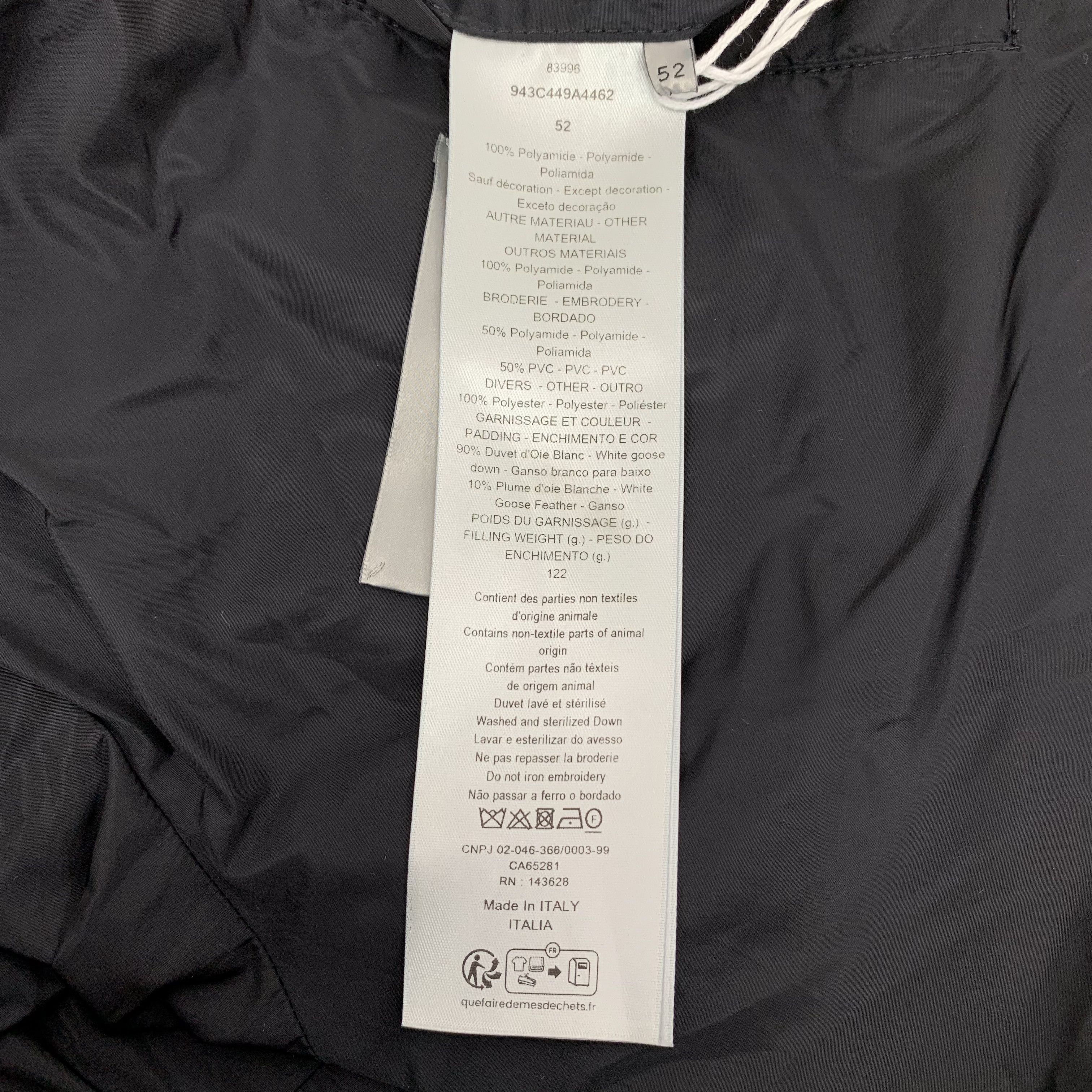 Dior Dior Logo Down Jacket Navy (L) Size US L / EU 52-54 / 3 - 8 Thumbnail
